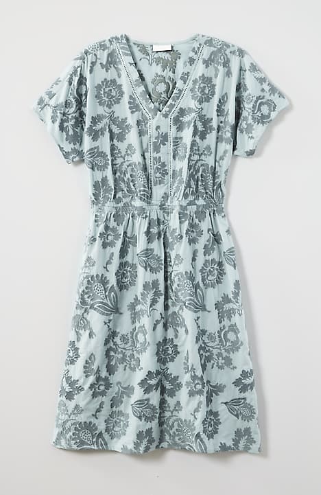j jill embroidered dress Embroidered Dolman-Sleeve Dress
