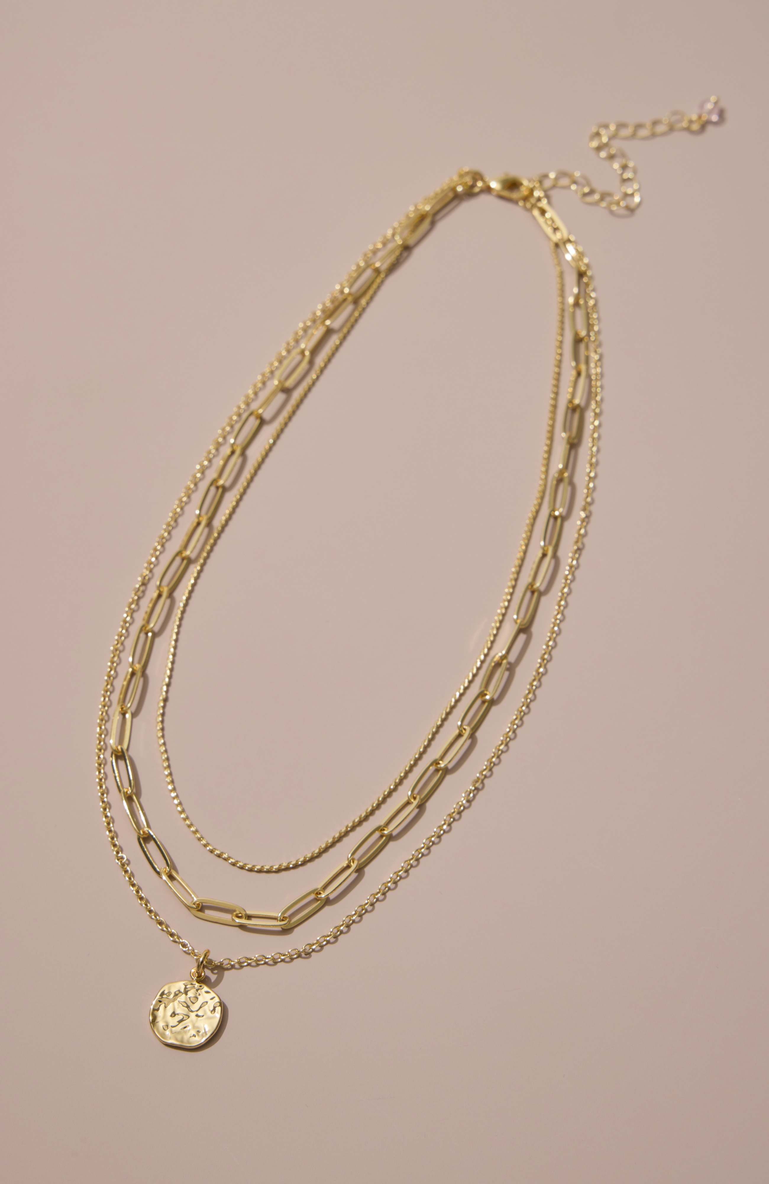demi-fine layered necklace