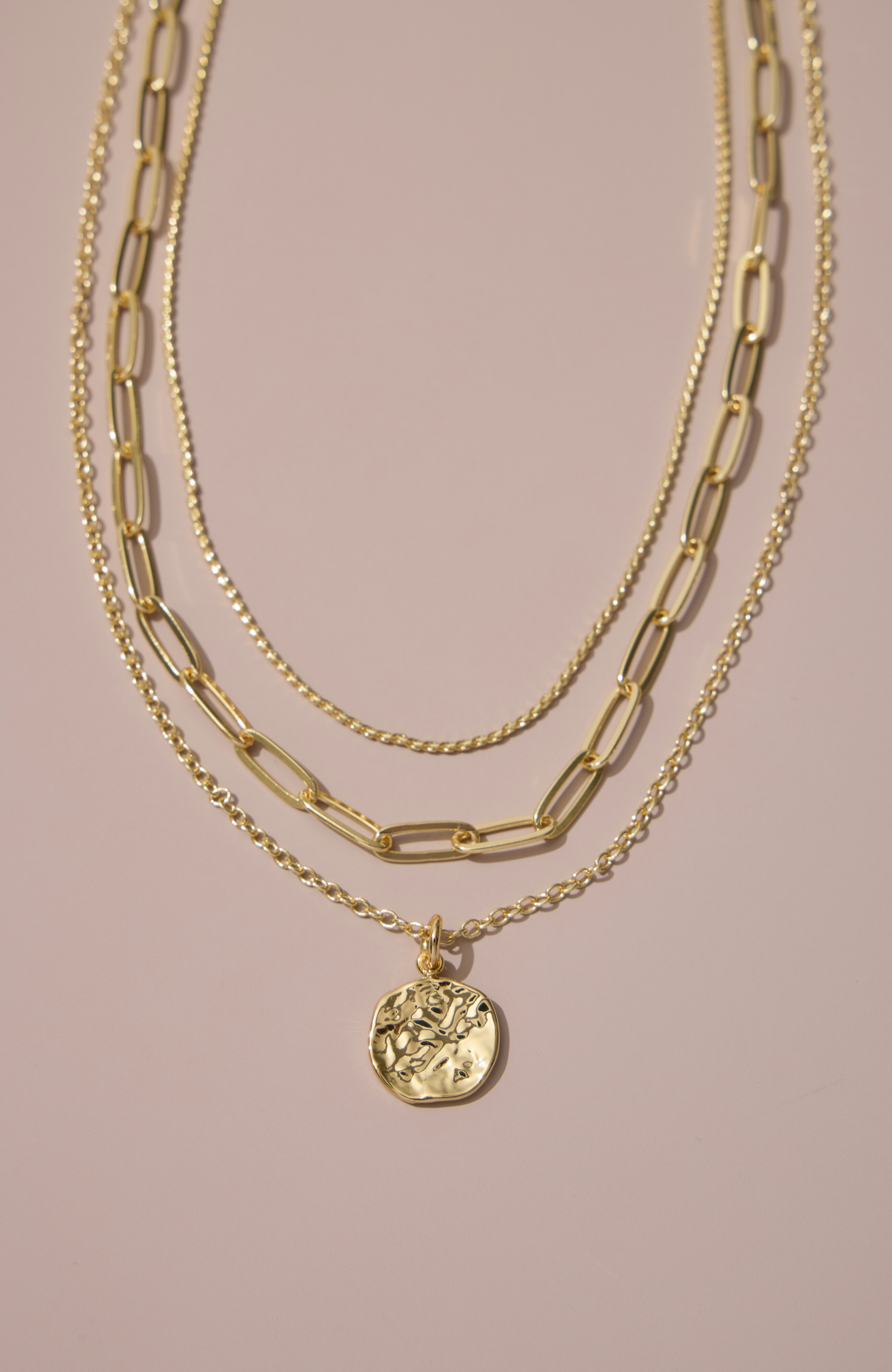 demi-fine layered necklace