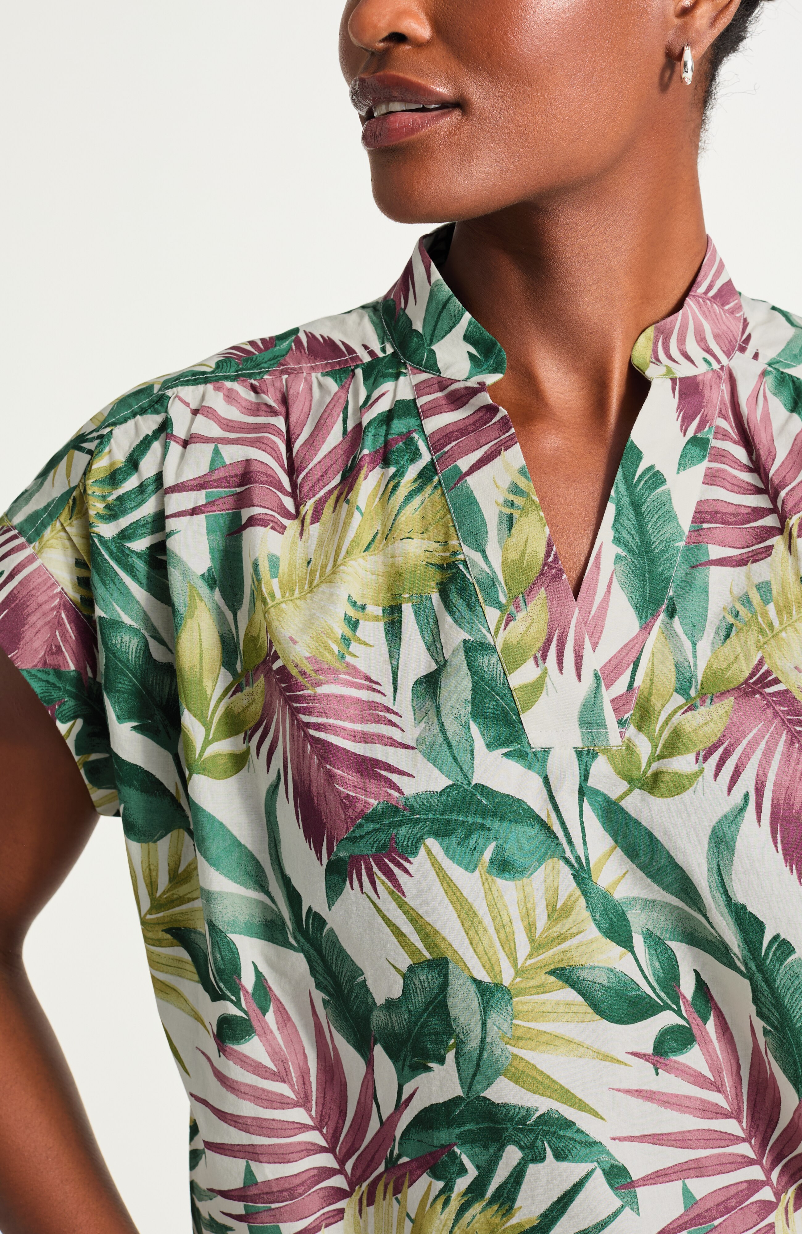 Shirred Voile Top | JJill
