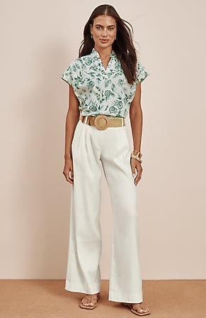 Image for Shirred Voile Top