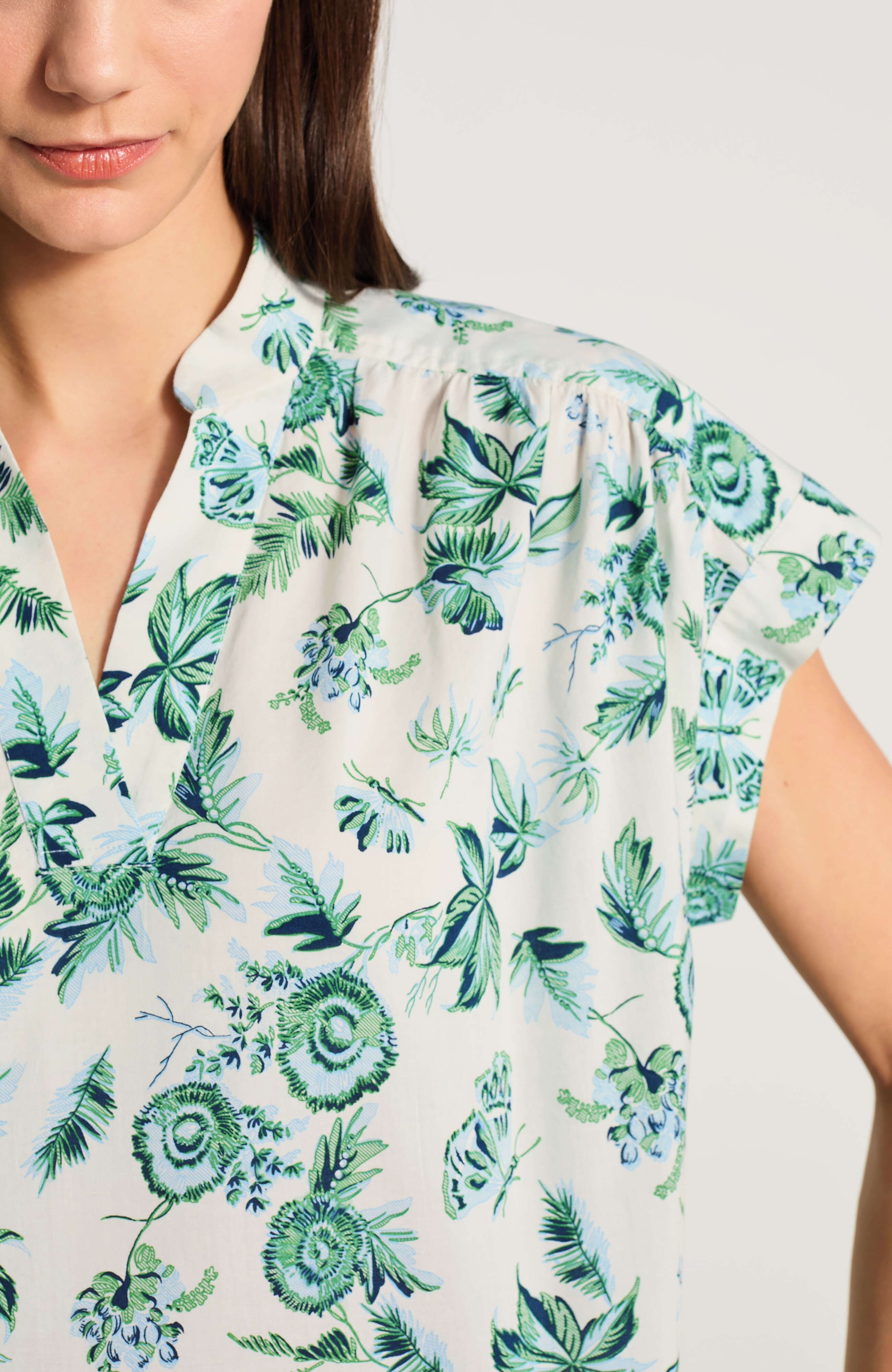 Shirred Voile Top | JJill