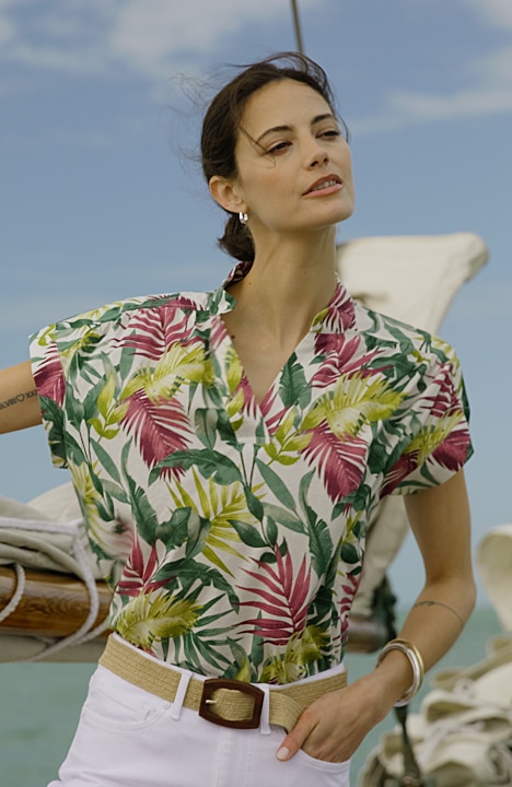 Shirred Voile Top | JJill