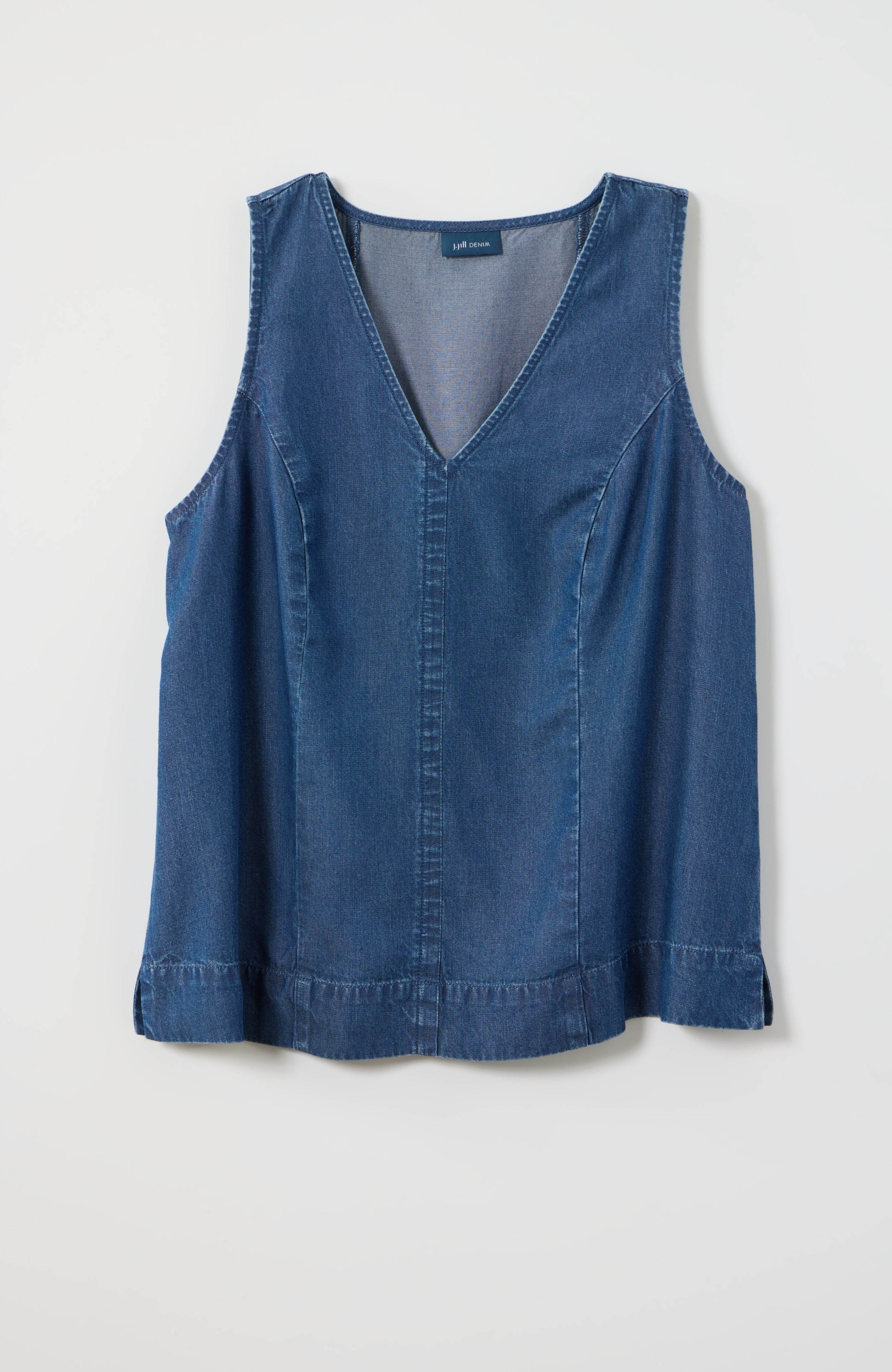 Indigo V-Neck Tank