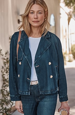 Image for Short Denim Trench