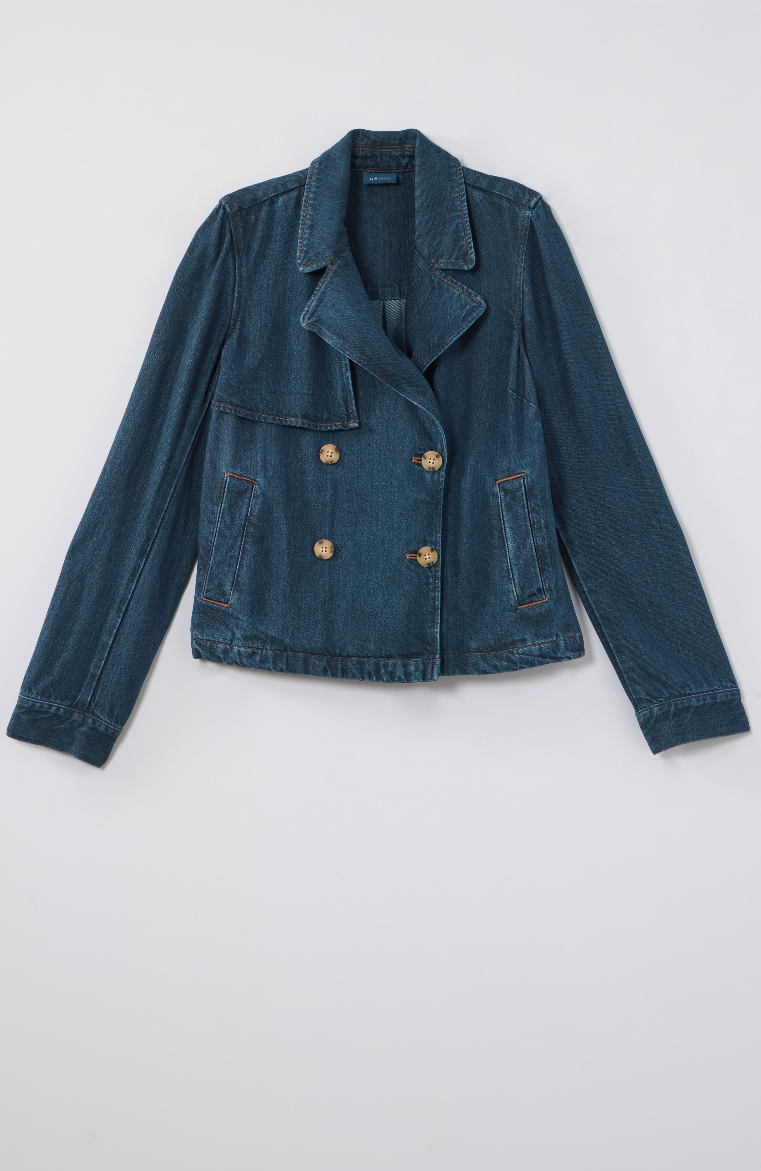 Short Denim Trench | JJill