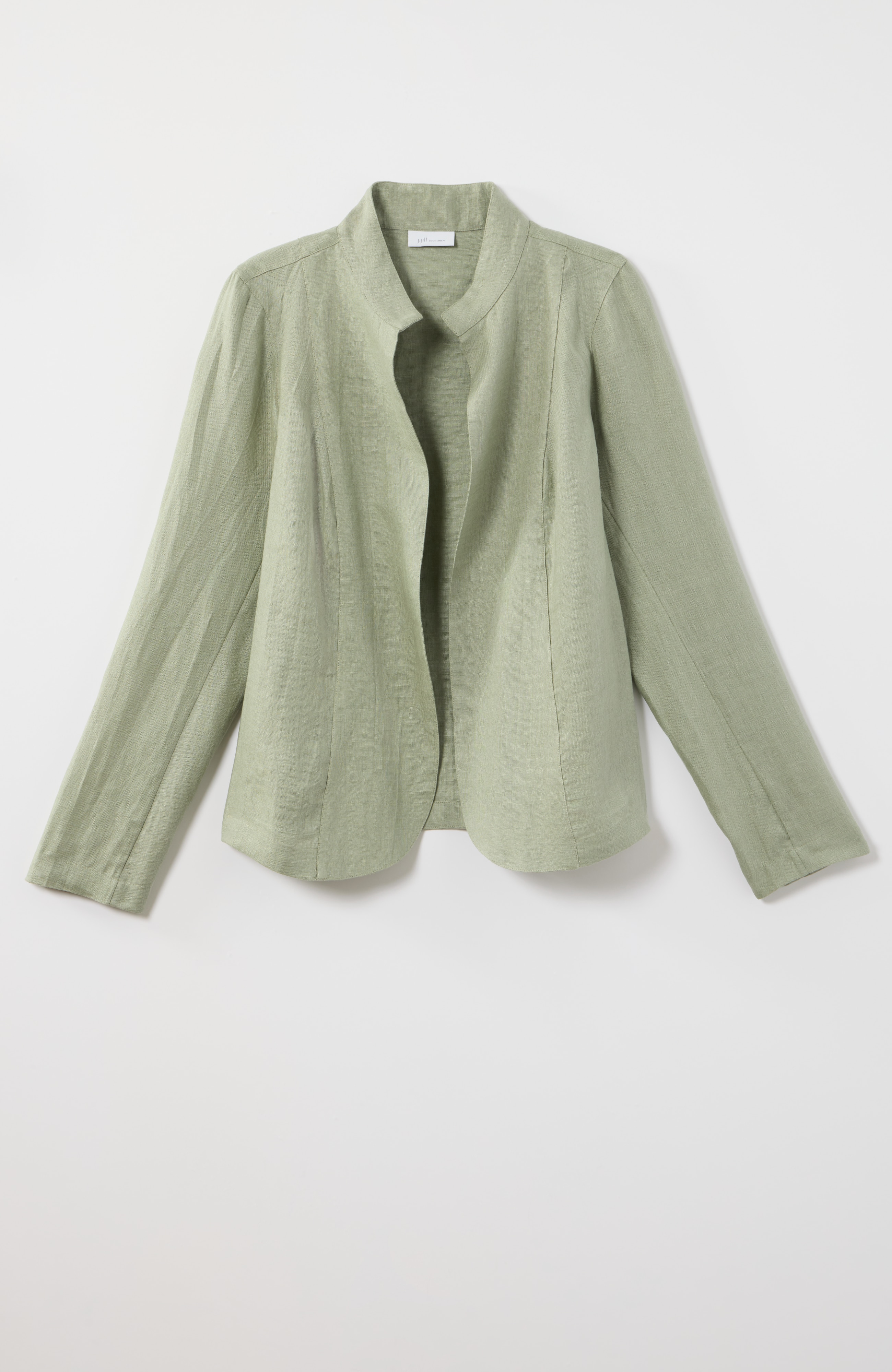 Tissue Linen Open-Front Jacket | JJill