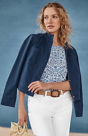 Image for Patch-Pocket Stand-Collar Jacket