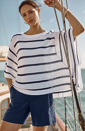 Image for Linen-Stretch Shorts