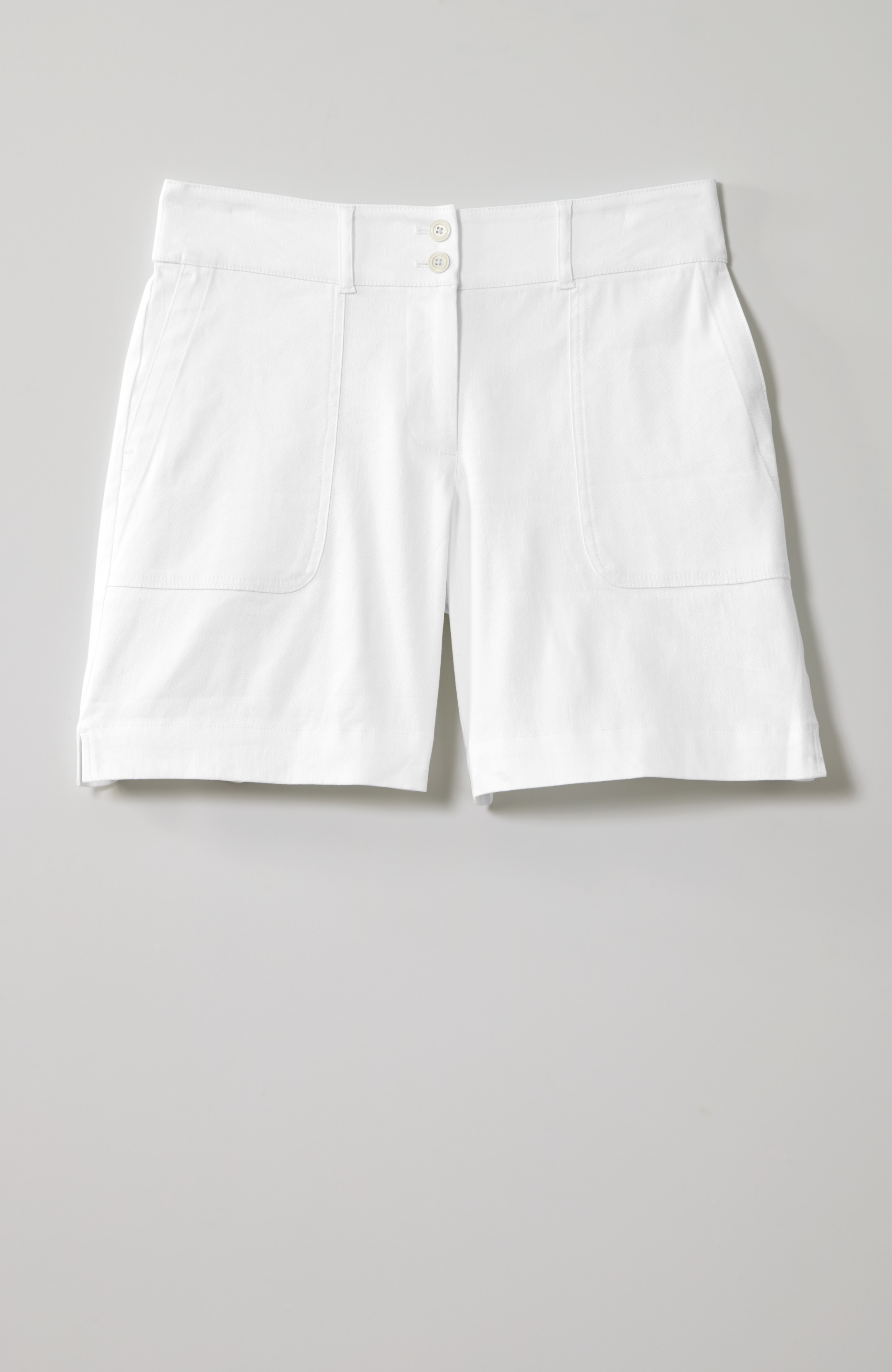 LINEN-STRETCH SHORTS | JJill