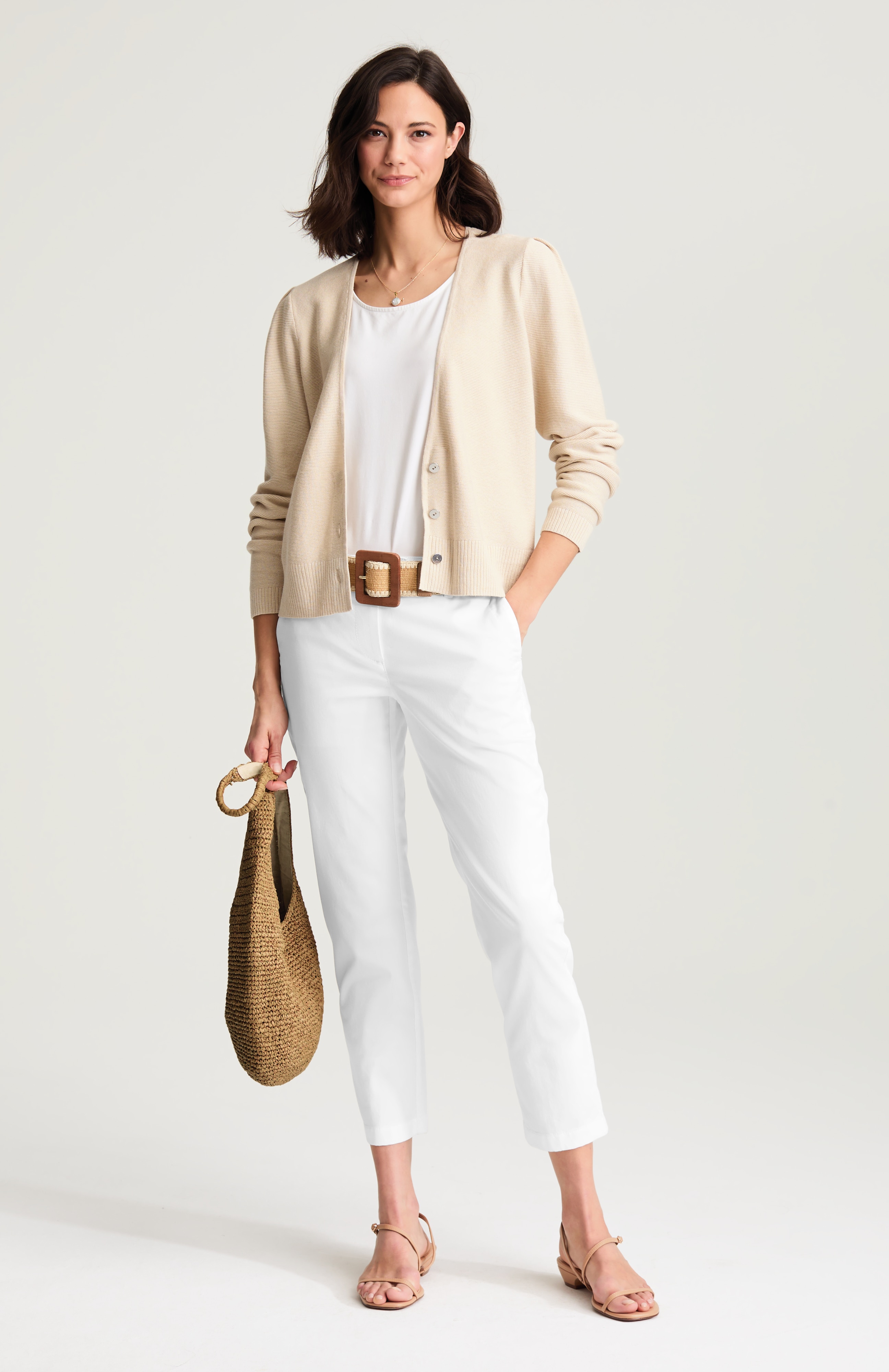 CHINO SLIM-LEG CROPS | JJill