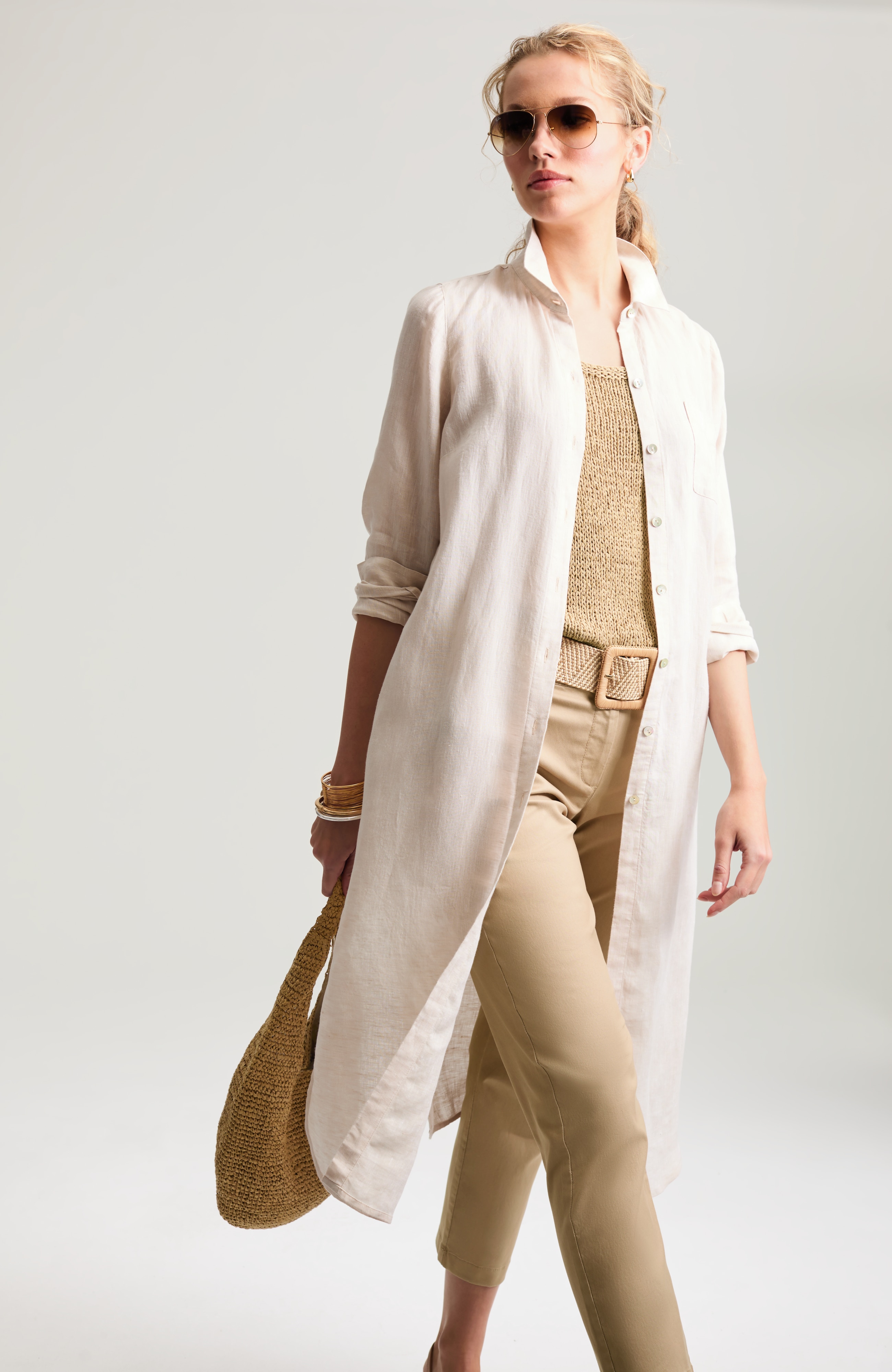 chino slim-leg crops