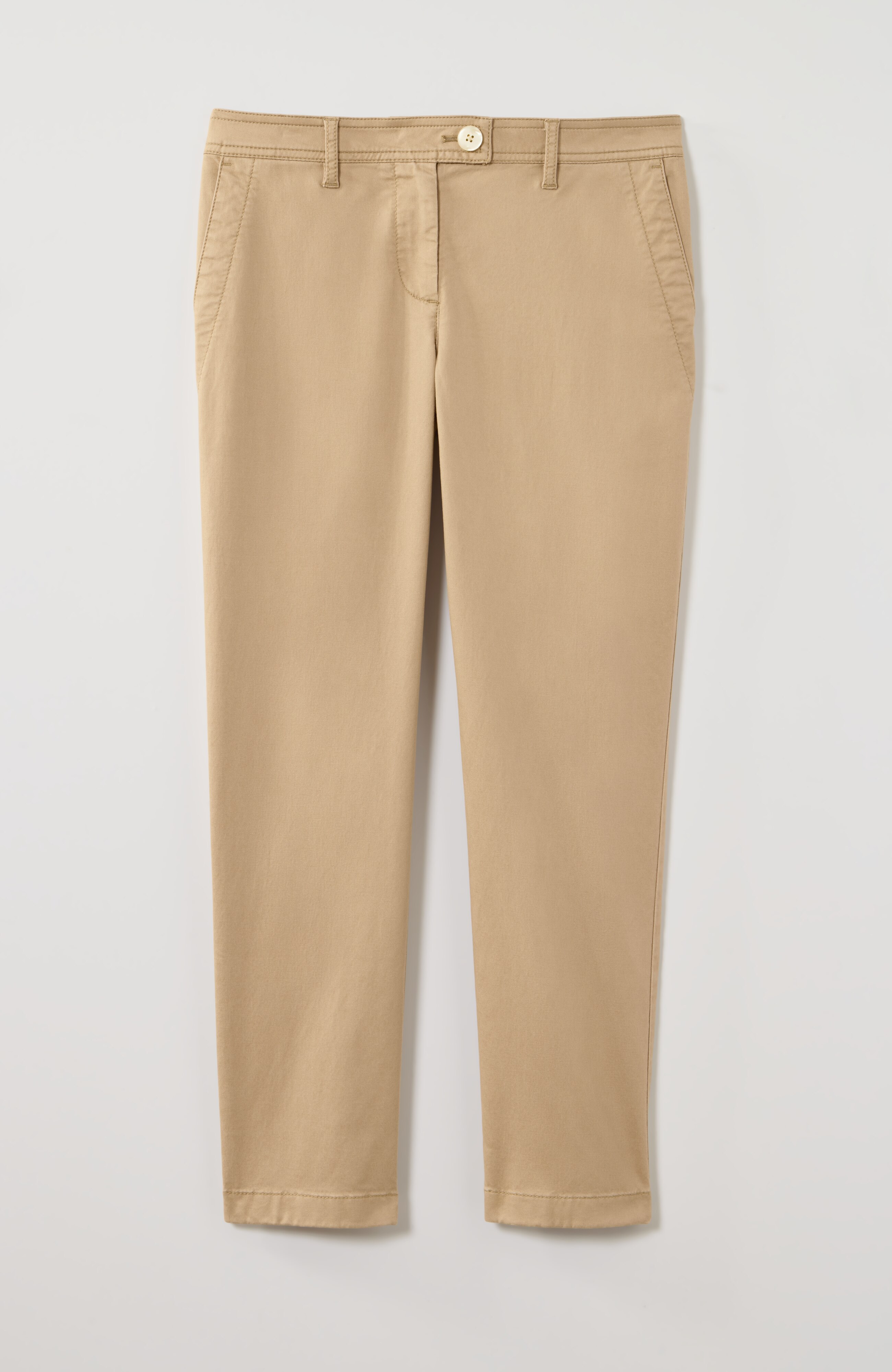 chino slim-leg crops