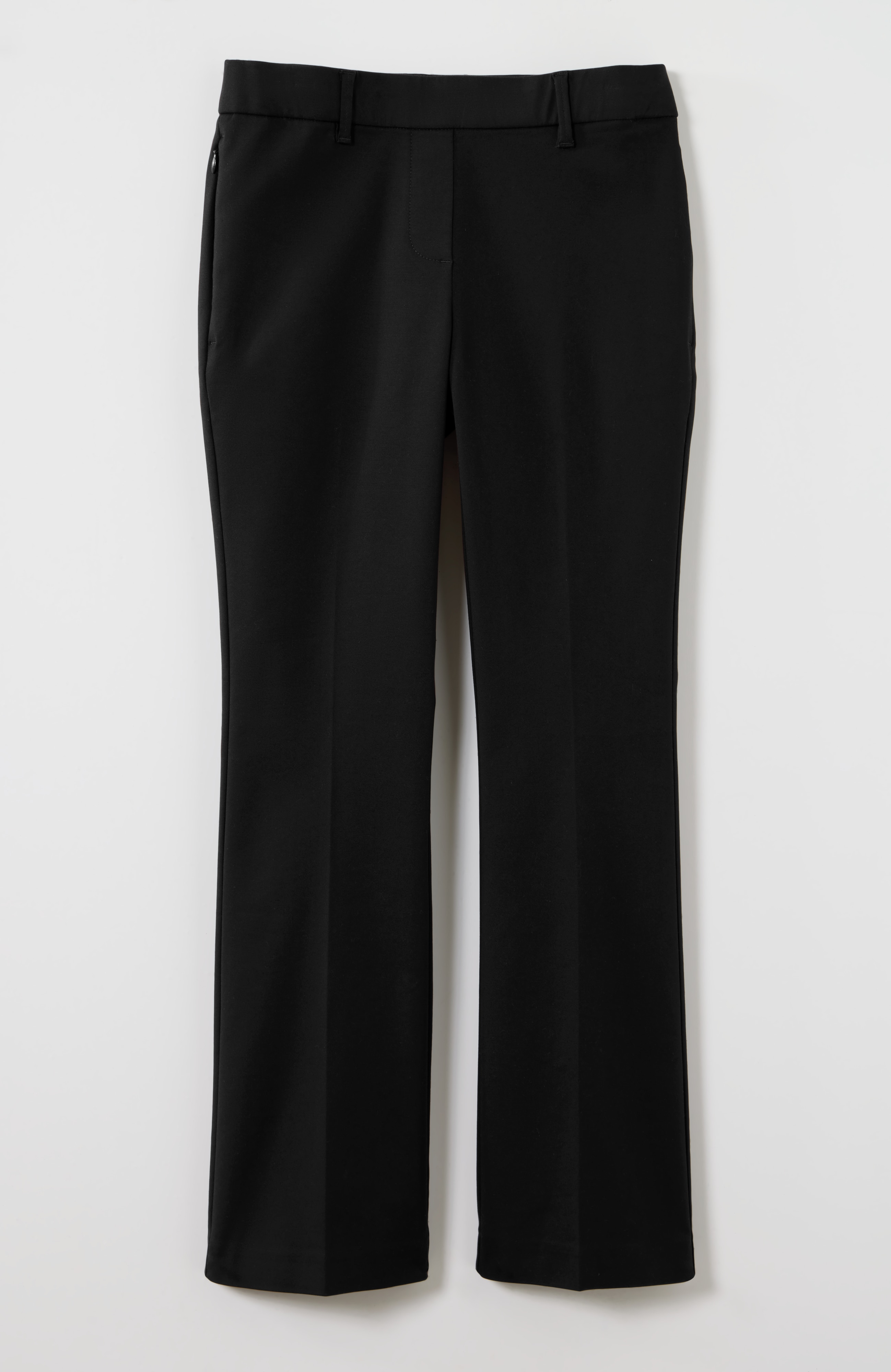 versatile cotton-stretch flare pants