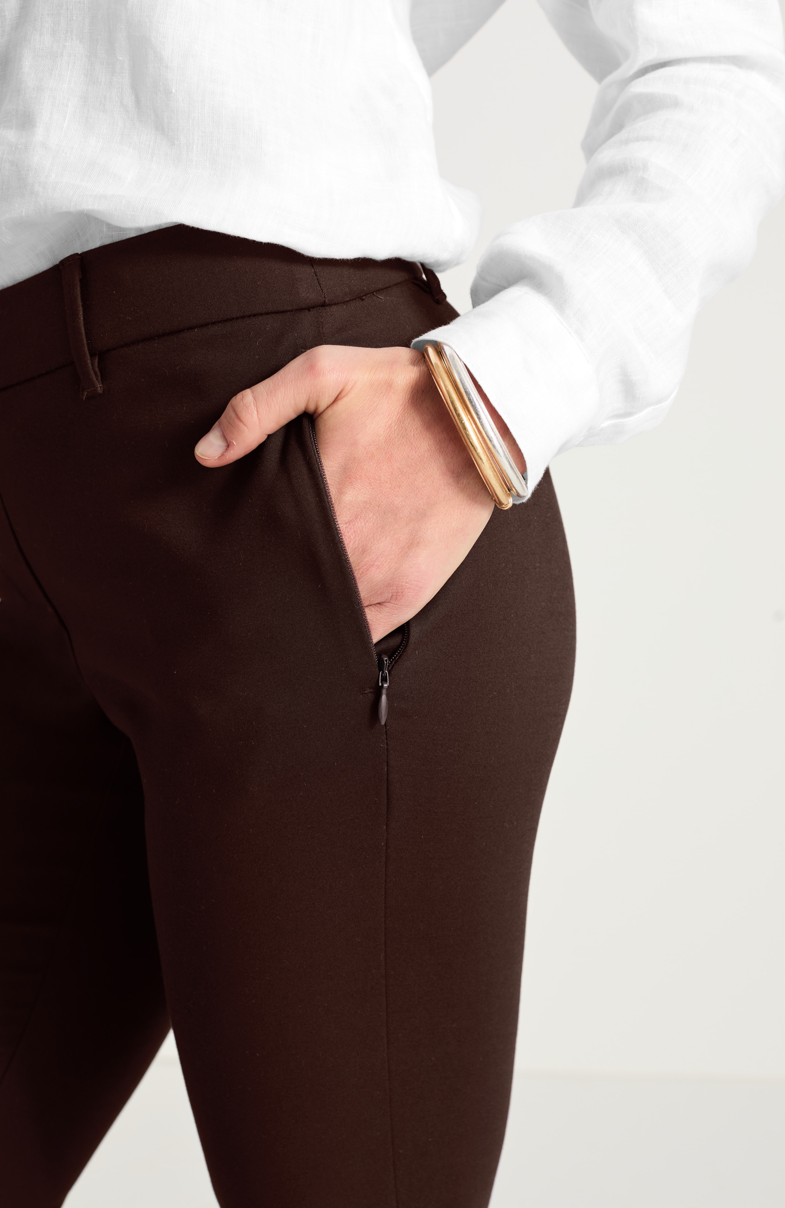 VERSATILE COTTON-STRETCH FLARE PANTS | JJill