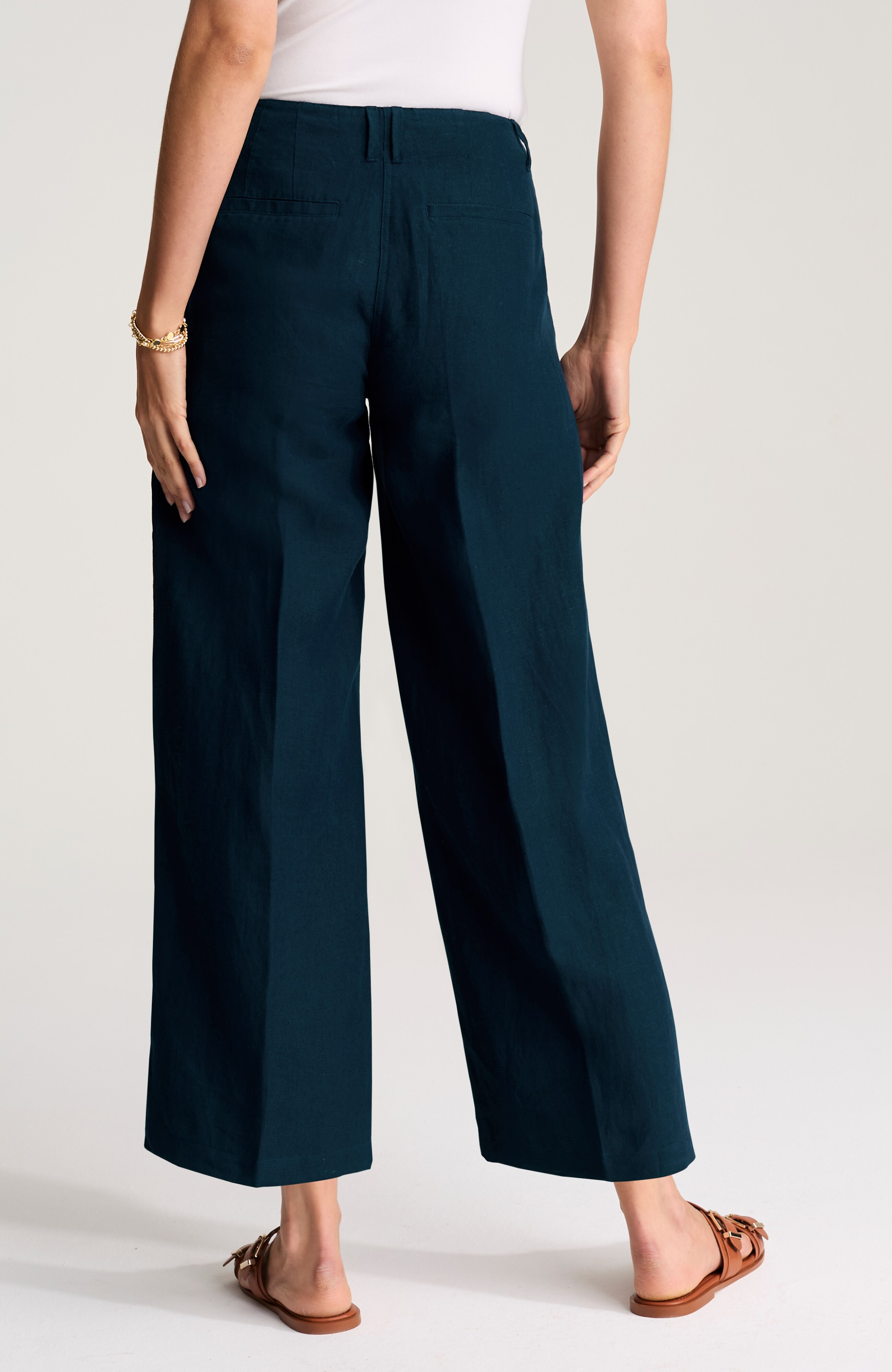 LINEN WIDE LEG PANTS | JJill