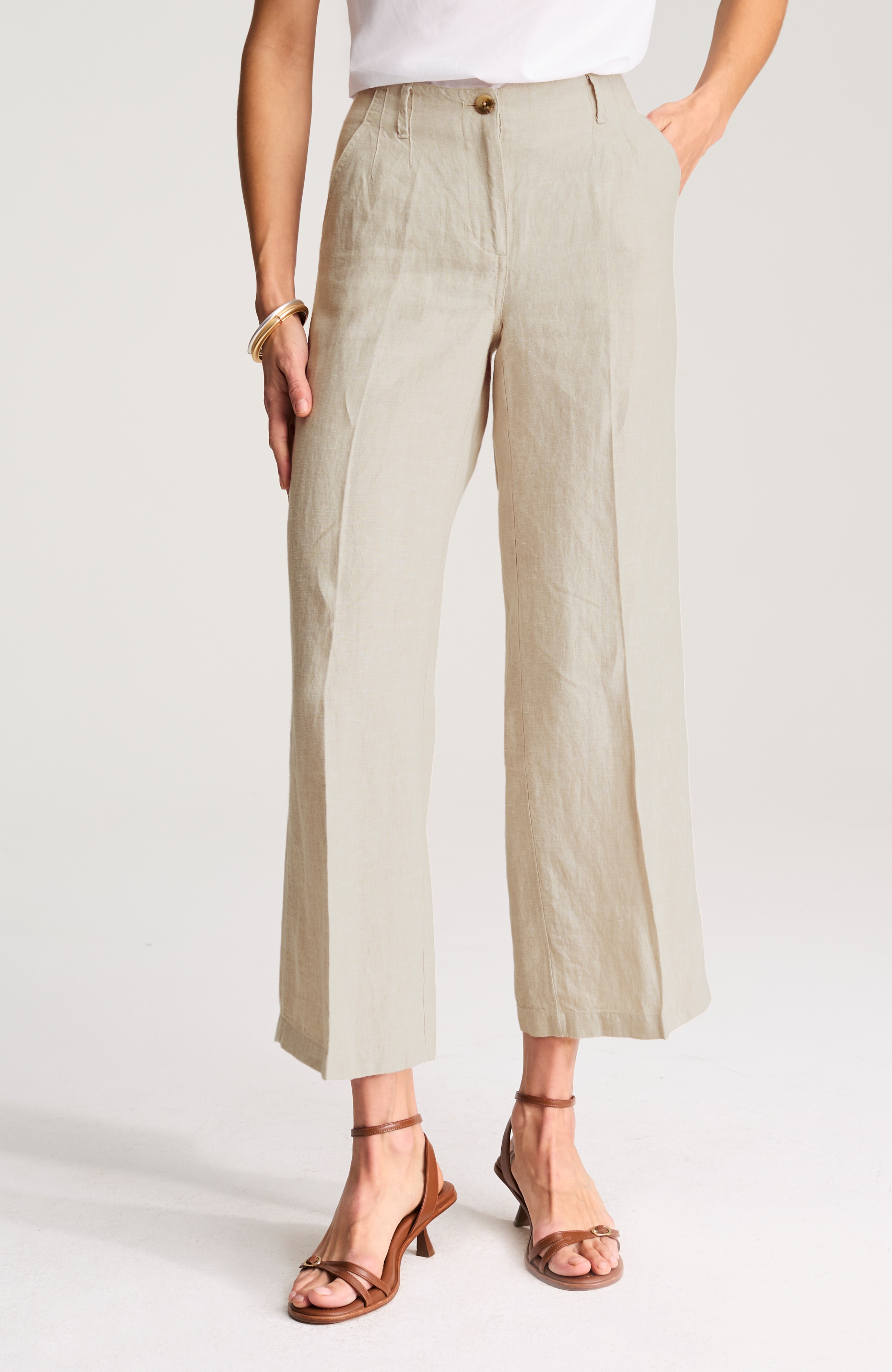 linen wide-leg pants
