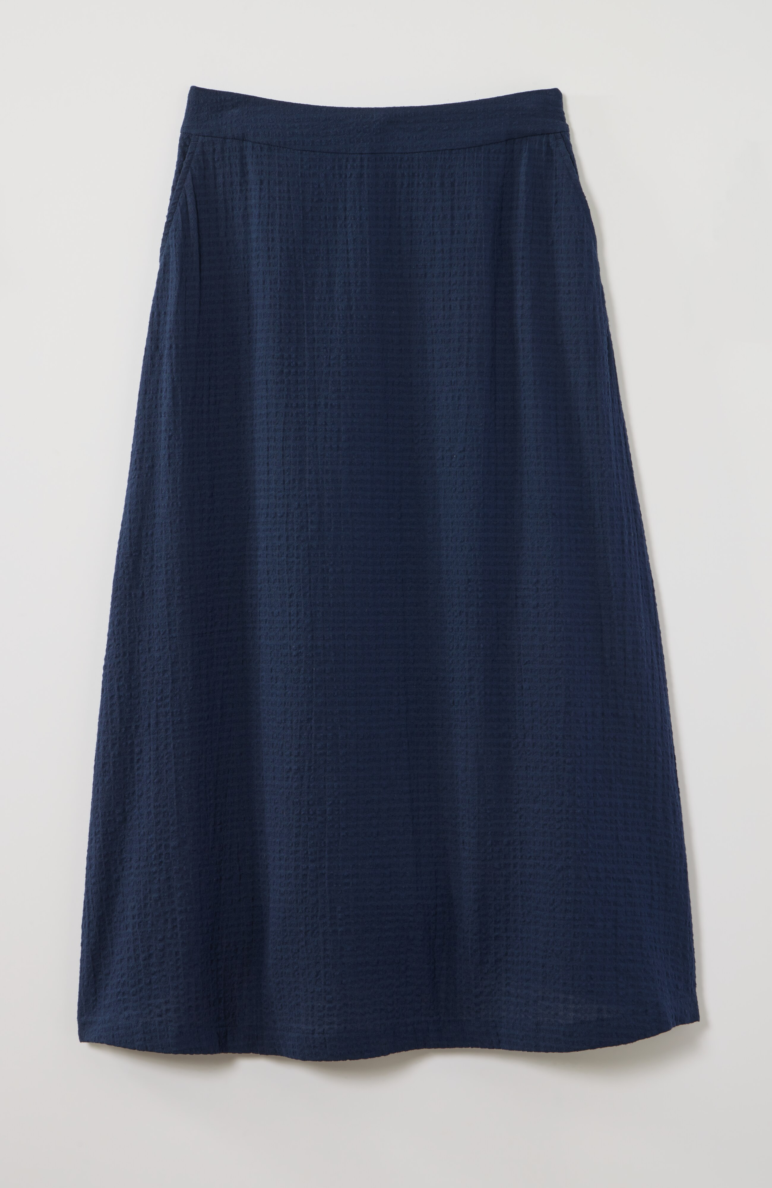 seersucker maxi skirt