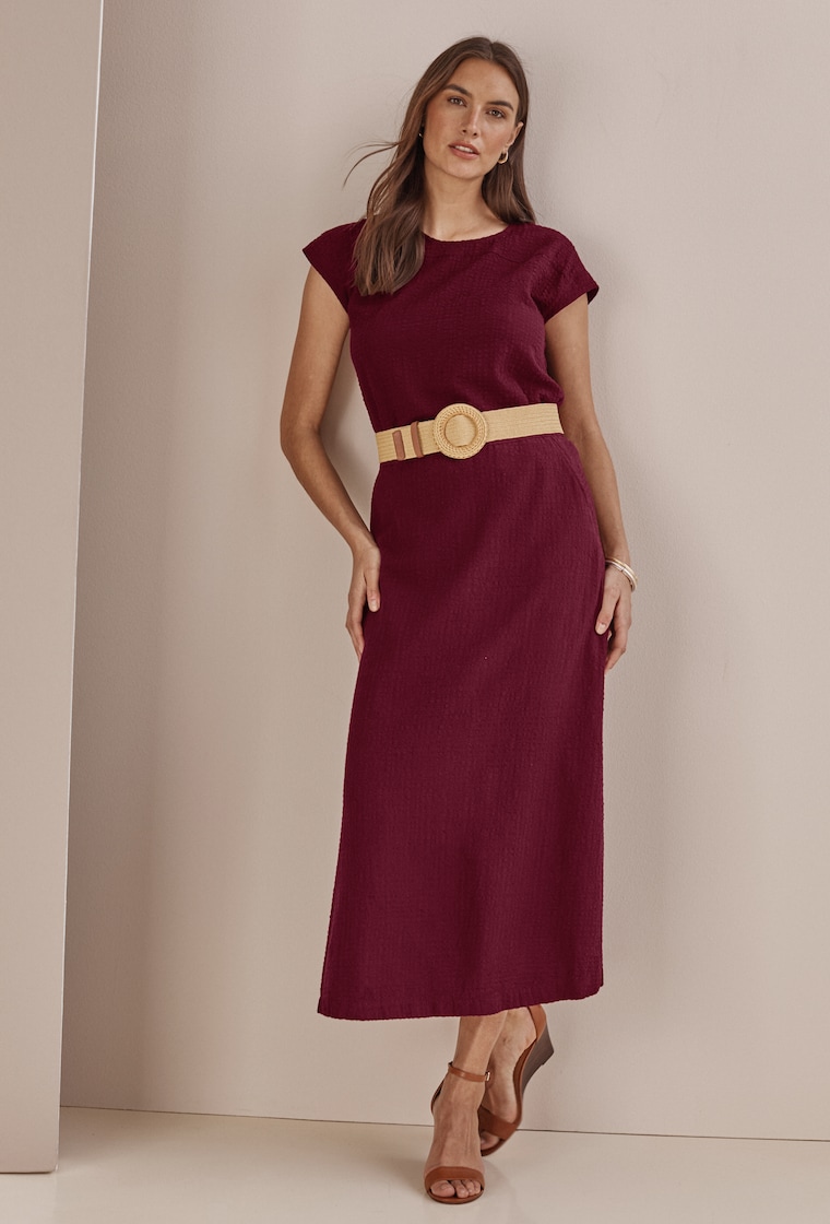 Primary view of the seersucker maxi skirt