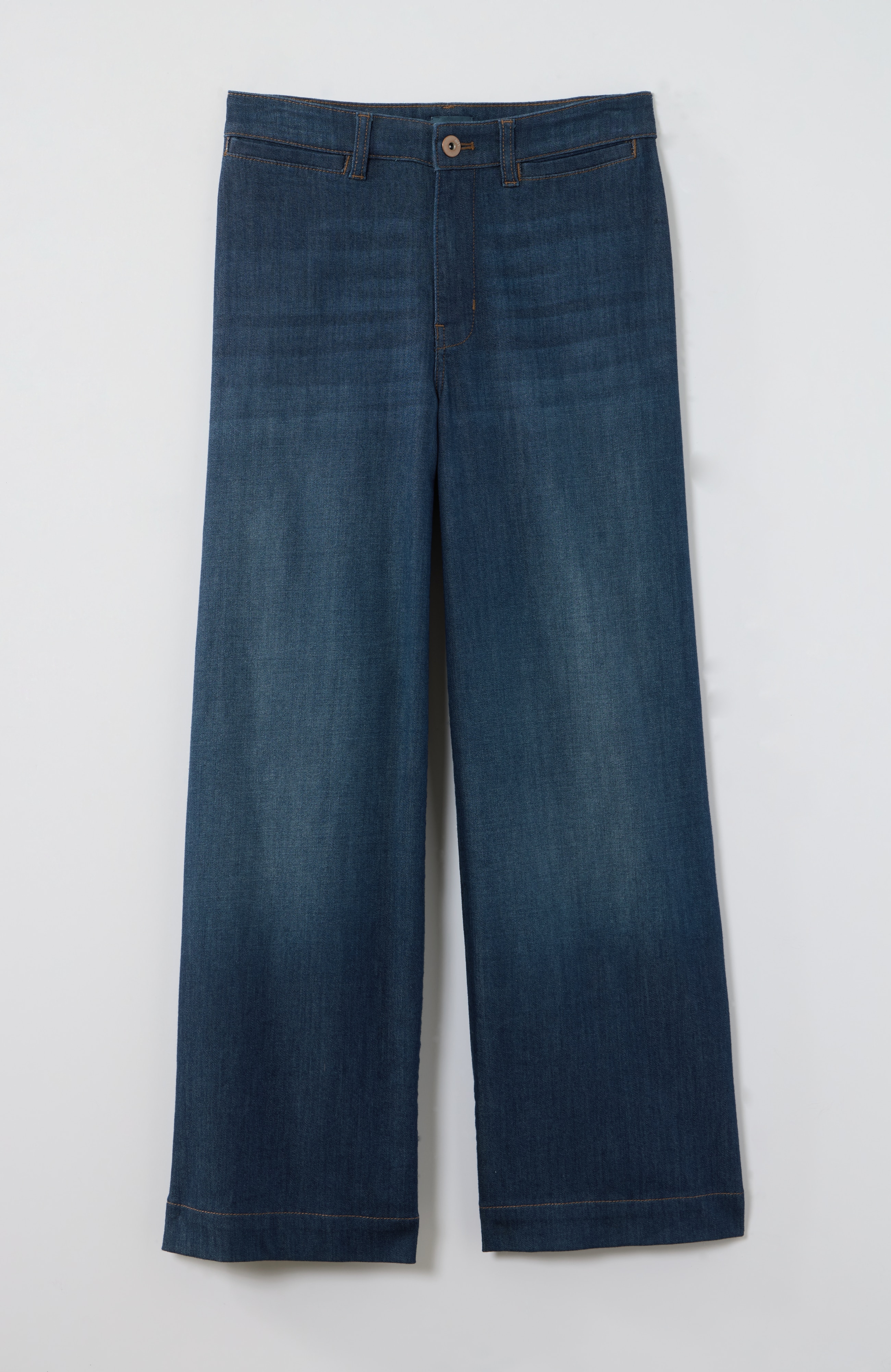 high-rise wide-leg ankle jeans