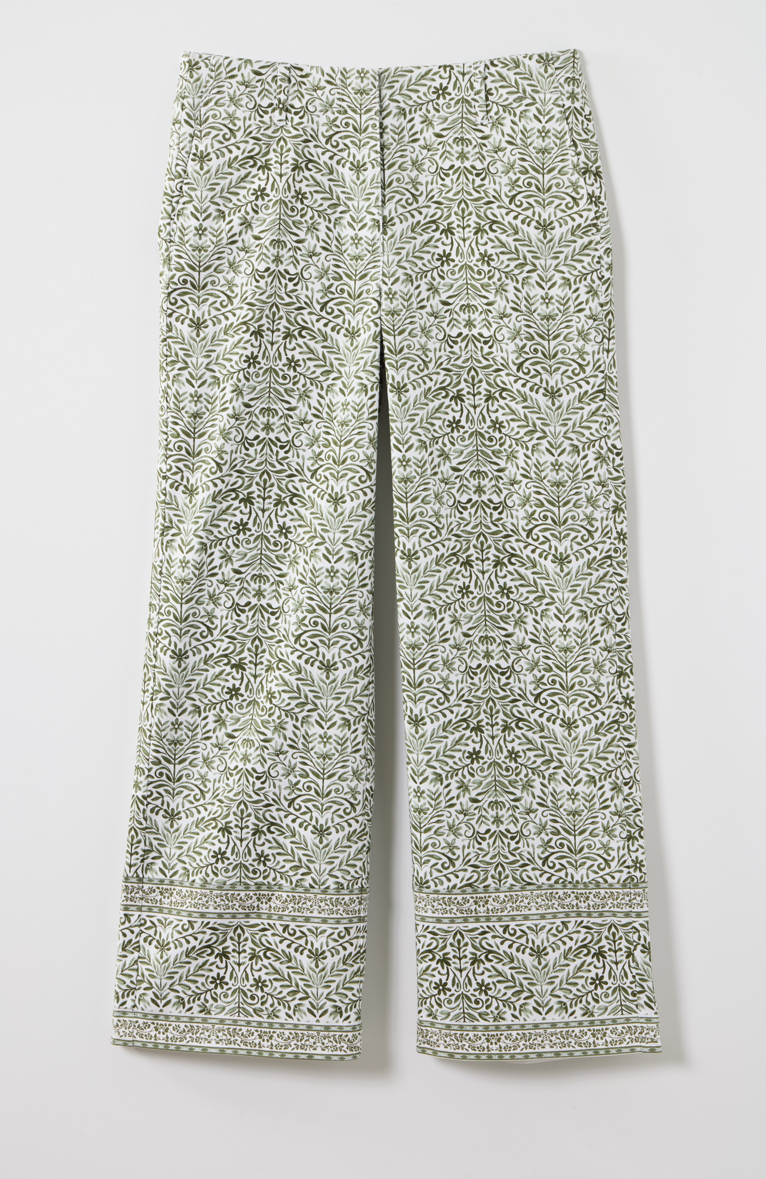 PRINTED STRAIGHT-LEG CROPS | JJill