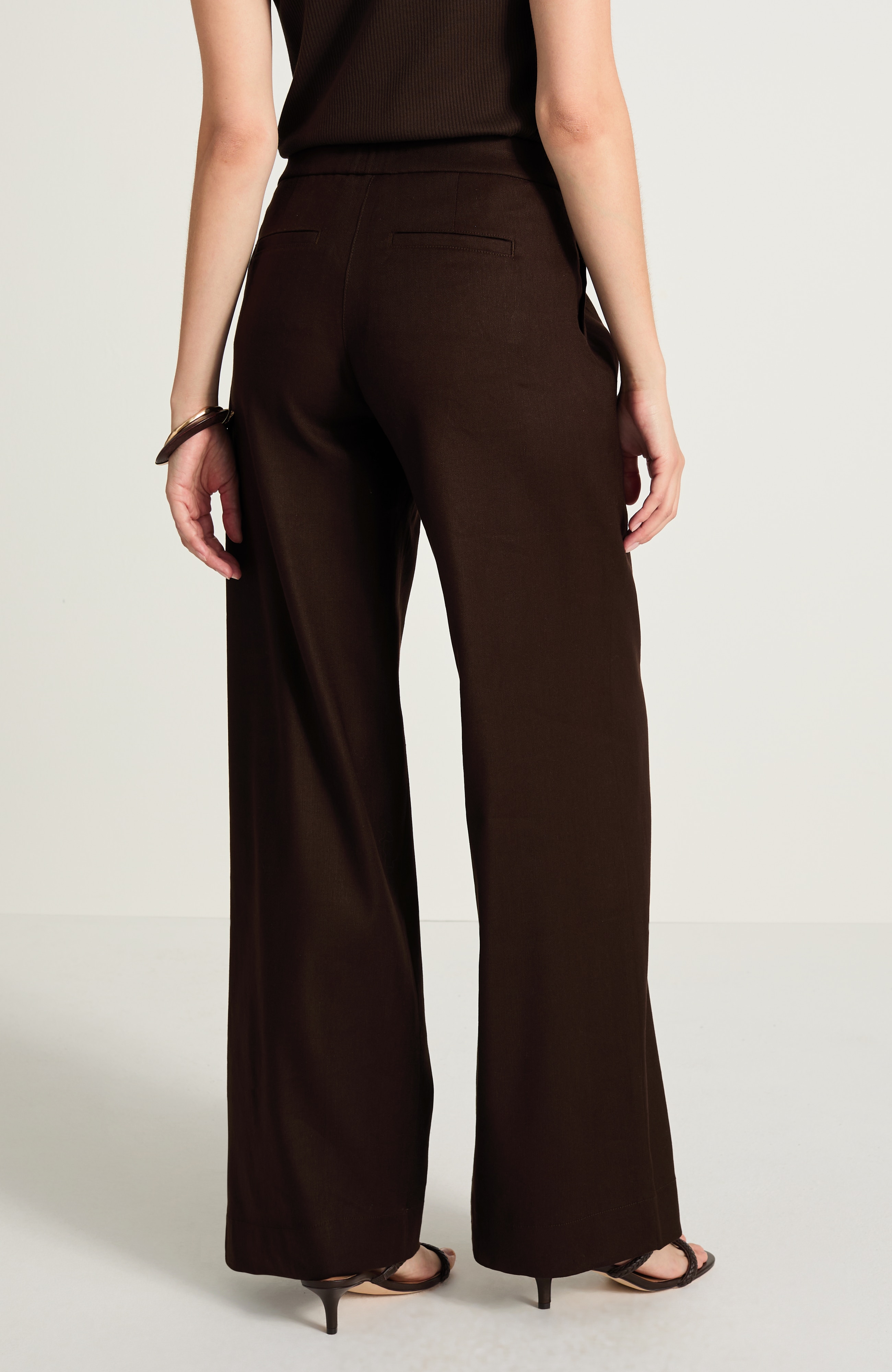 【KIDILL】PLEATED PANTS Linen-Stretch Pleated Pants | JJill
