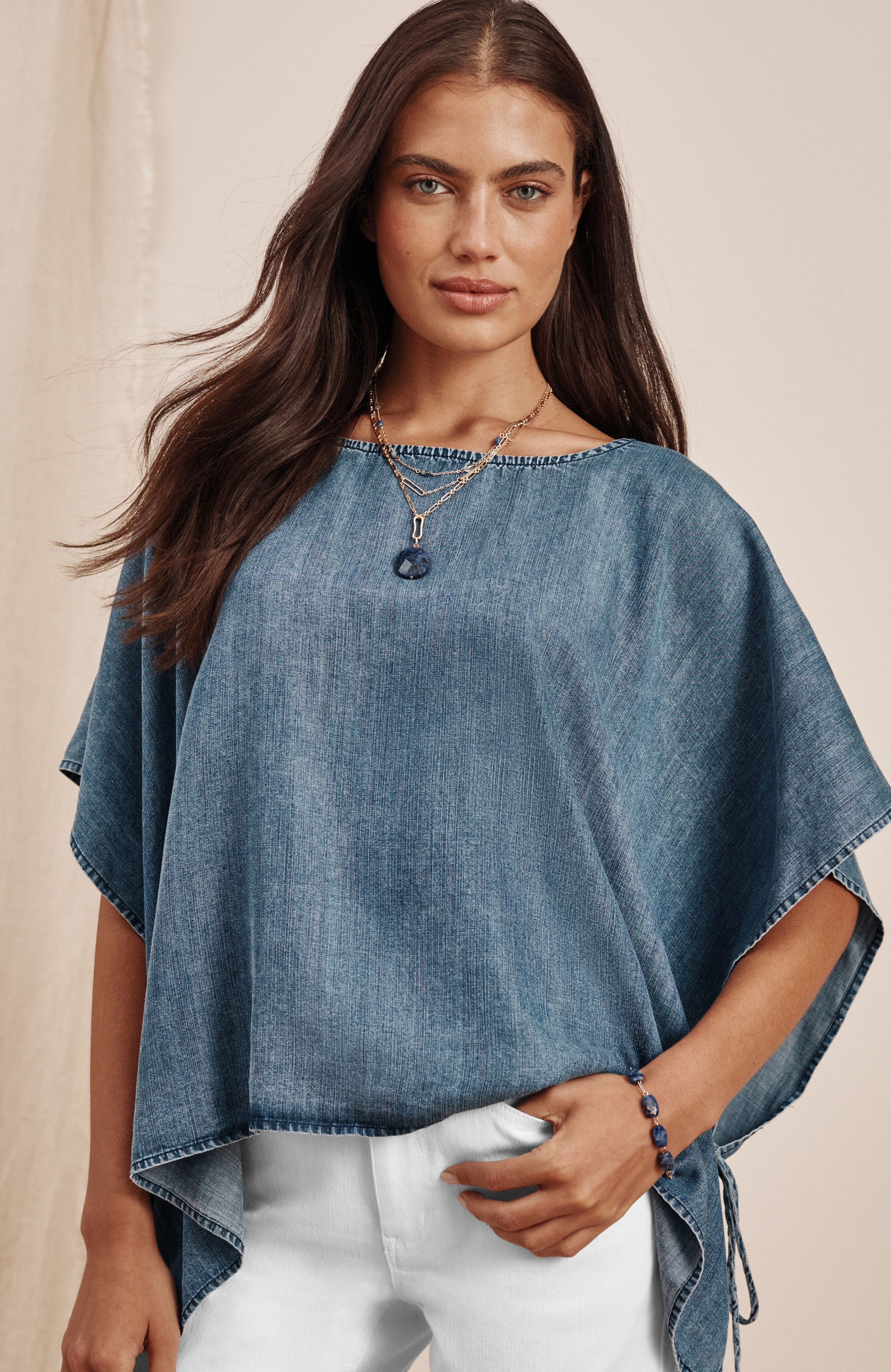 Denim Poncho
