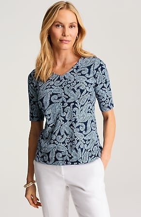 Image for Pima-Slub V-Neck Tee