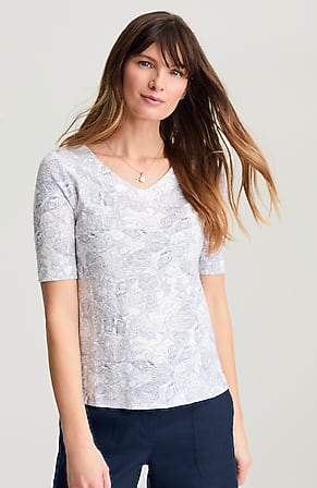 Image for Pima-Slub V-Neck Tee