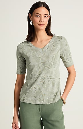 Image for Pima-Slub V-Neck Tee
