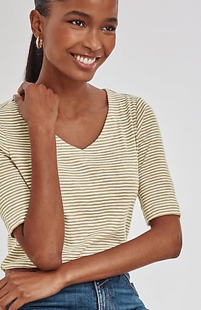 Image for Pima-Slub V-Neck Tee