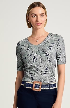 Image for Pima-Slub V-Neck Tee