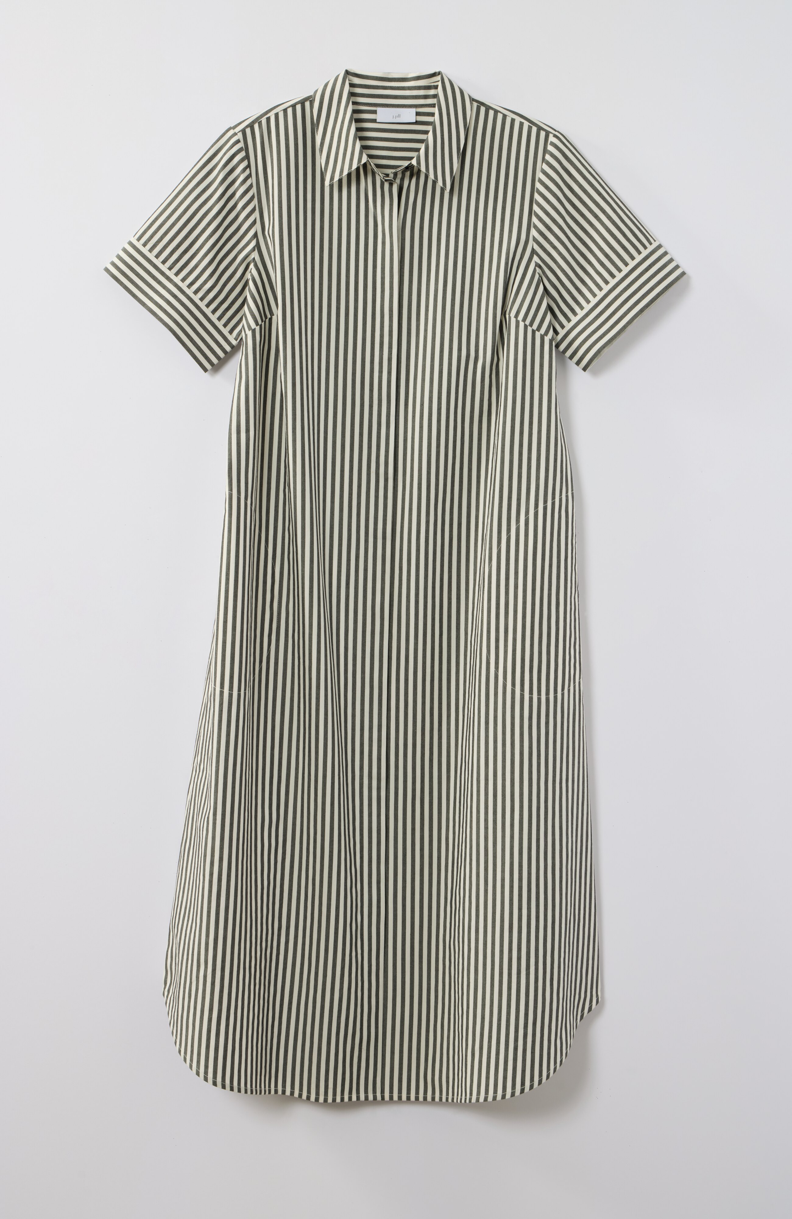 SHORT-SLEEVE MIDI SHIRTDRESS | JJill