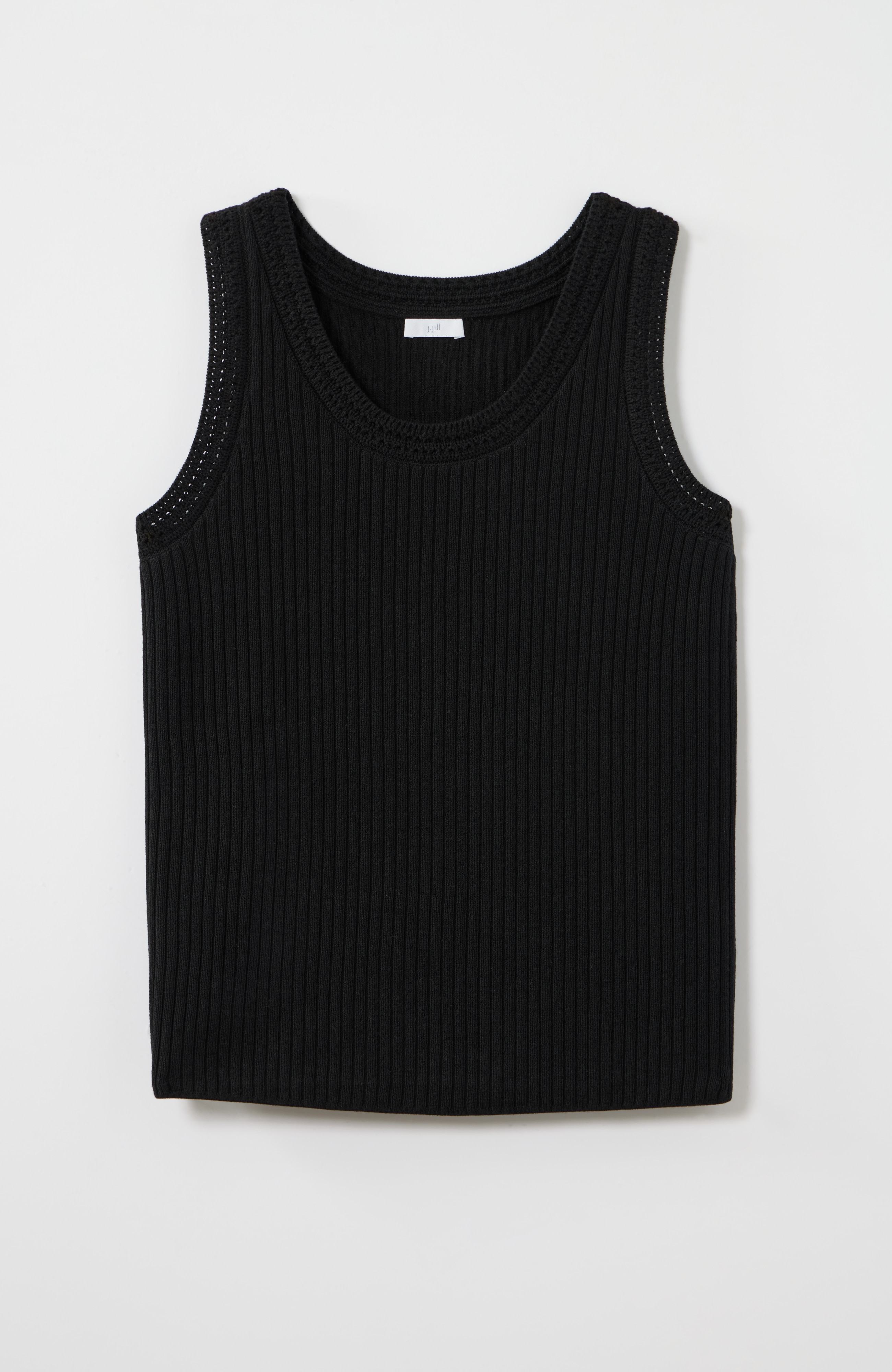 pointelle sweater tank
