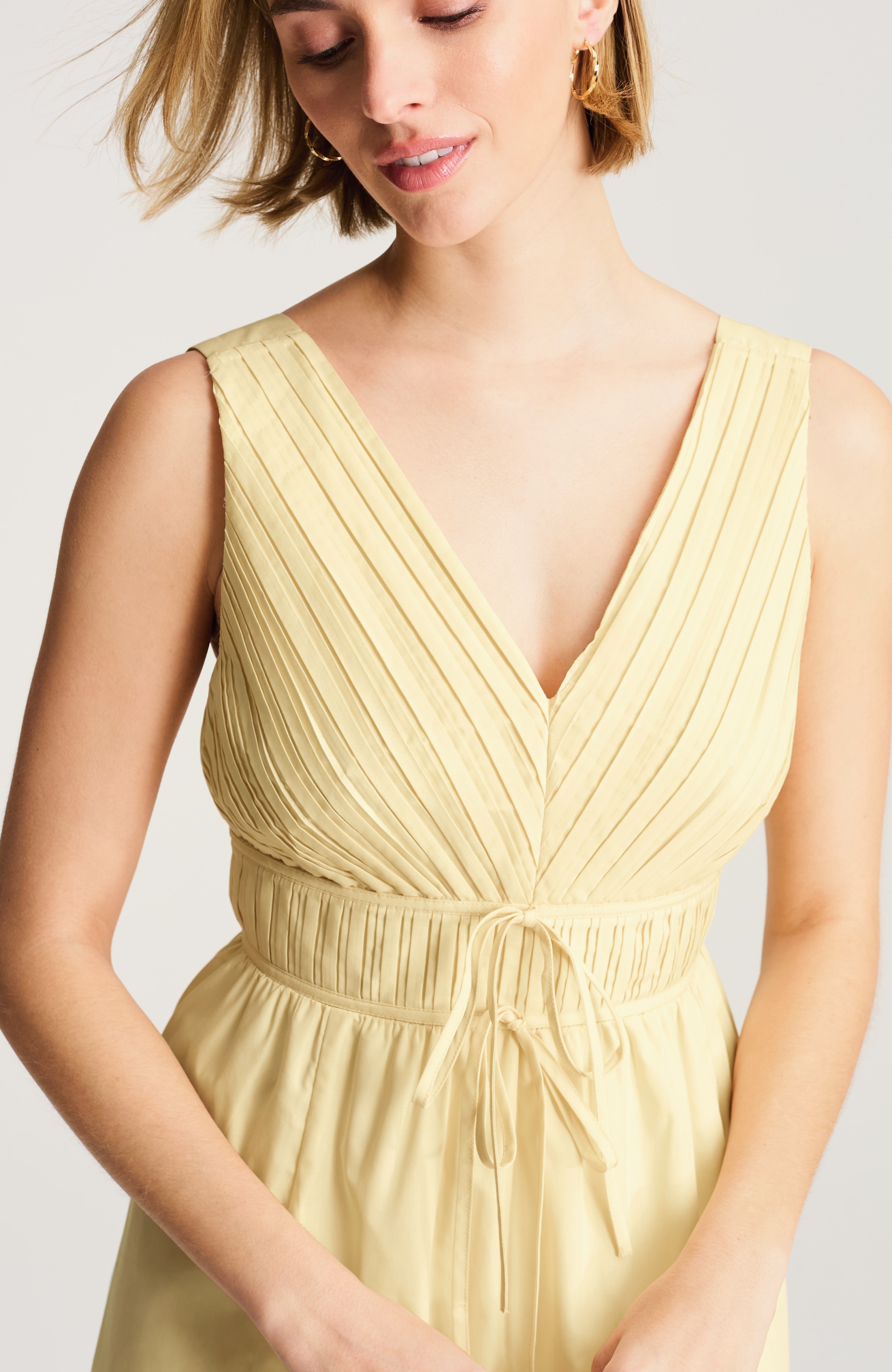 tie-front a-line dress