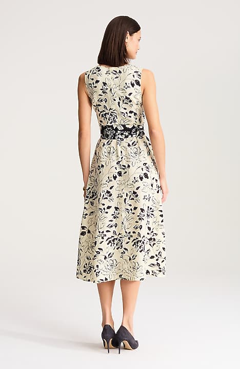 LINEN WRAP-FRONT DRESS | JJill LINEN WRAP-FRONT DRESS | JJill