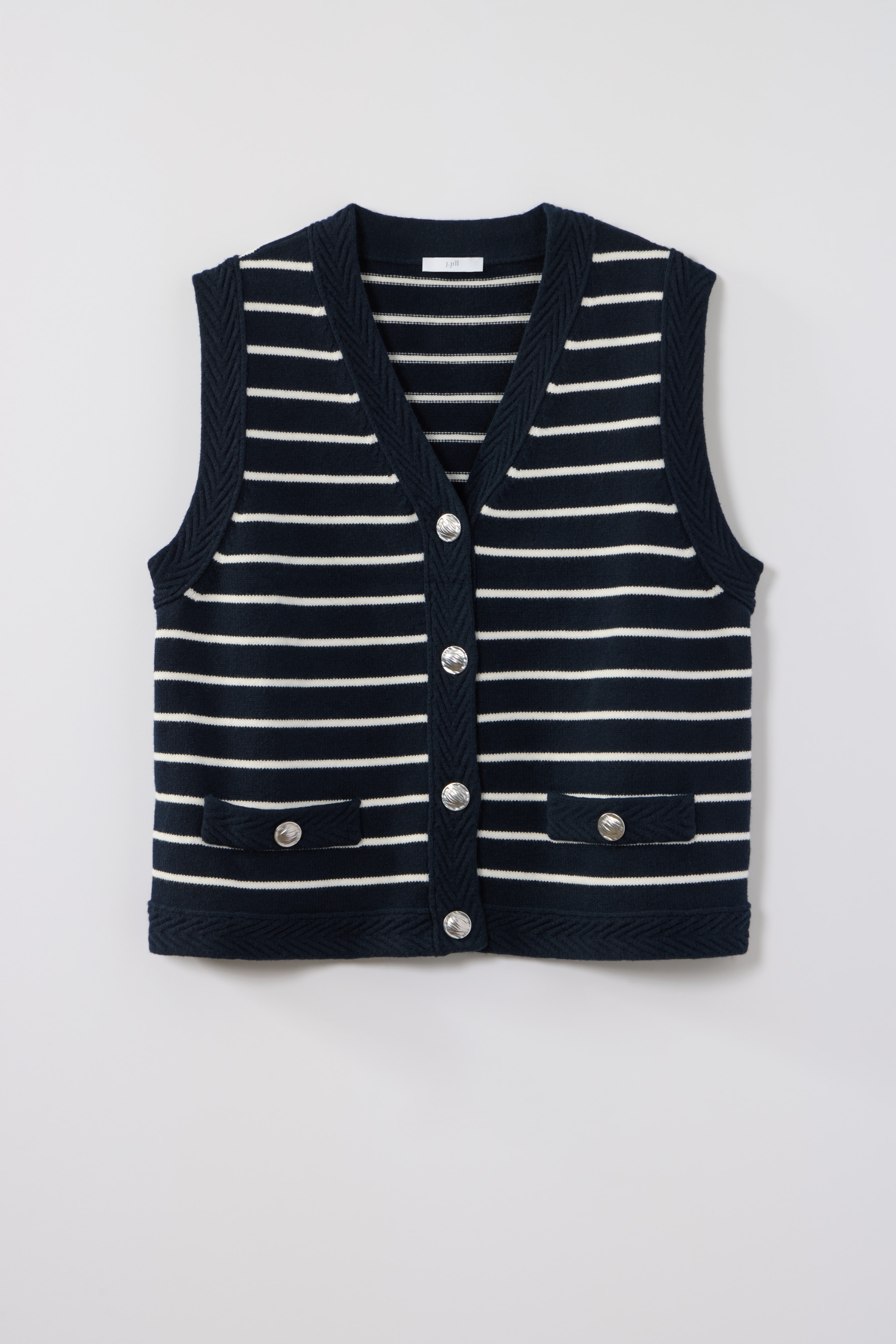 wearever striped sweater-vest
