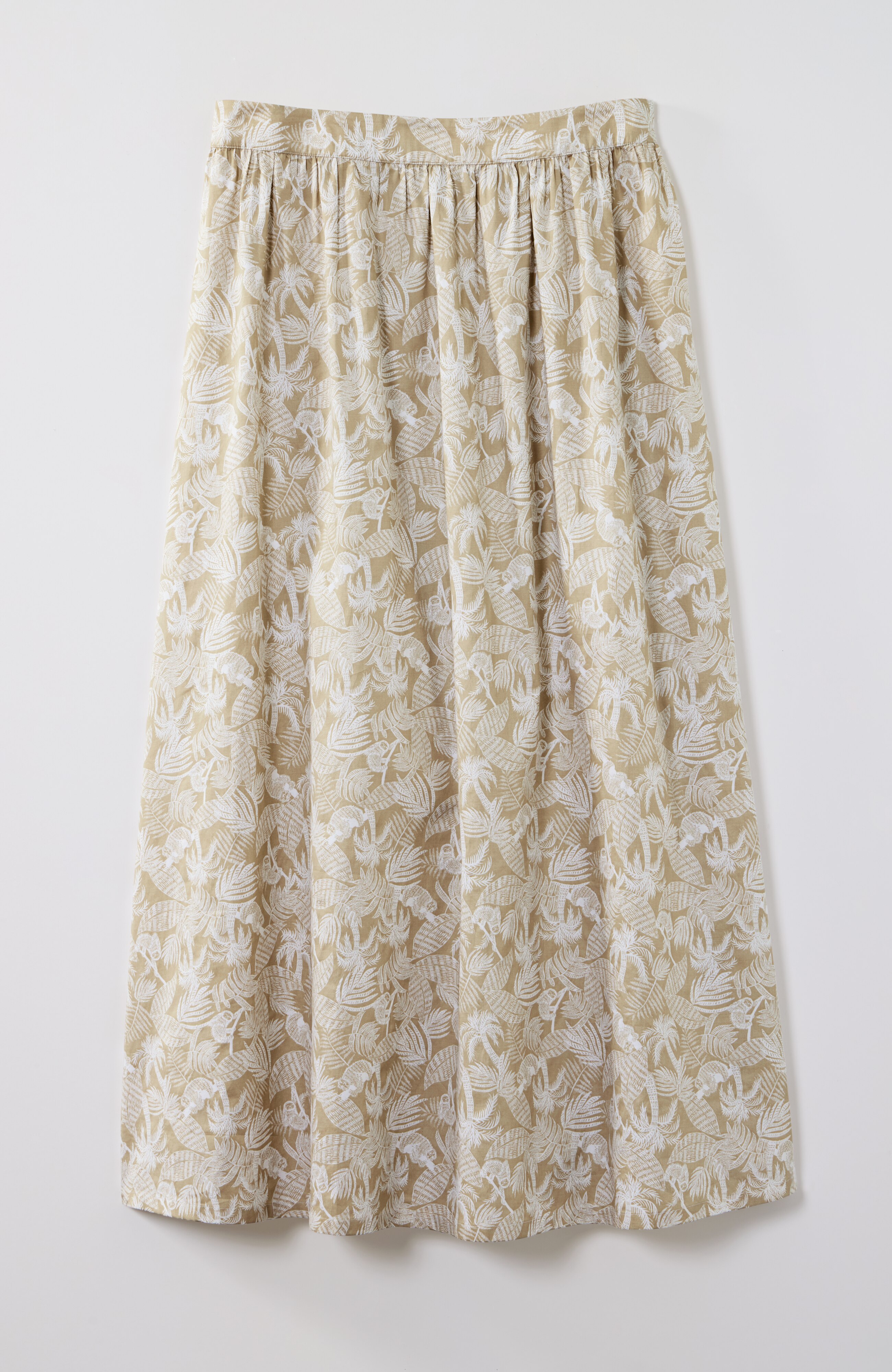 Cotton Sateen A-Line Maxi Skirt | JJill