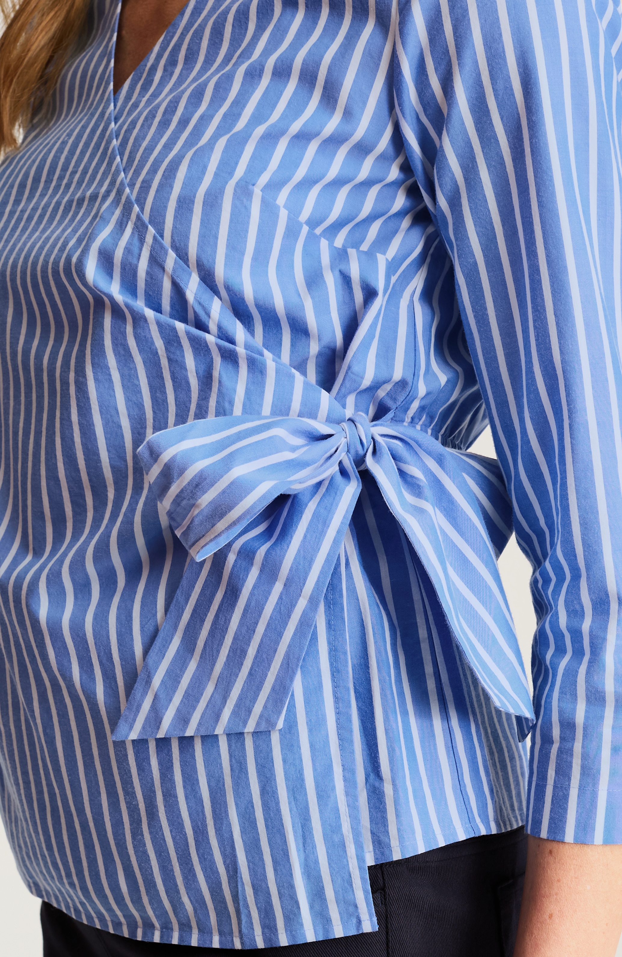 wearever woven wrap shirt