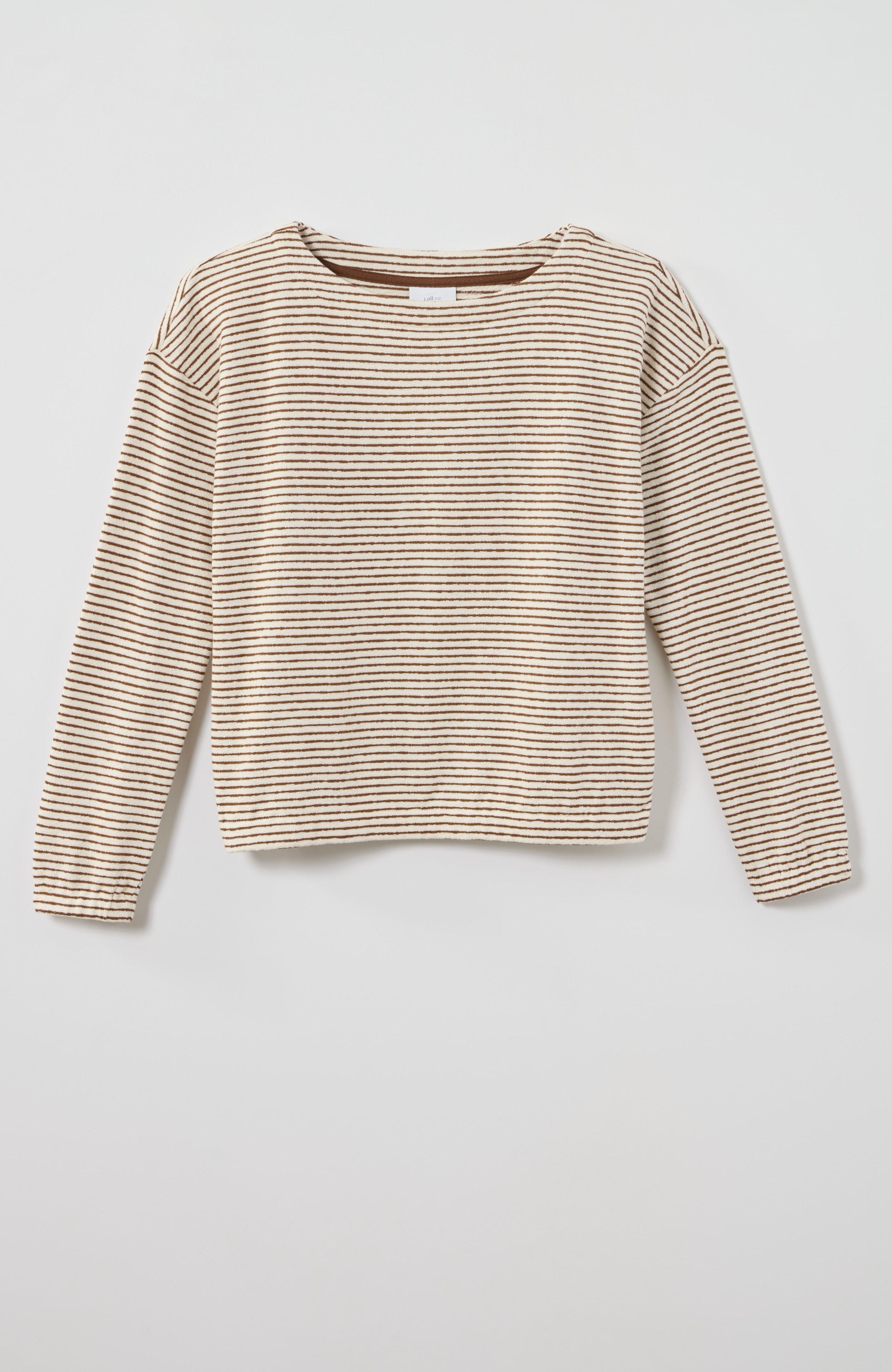 Fit Striped Boat-Neck Pullover | JJill