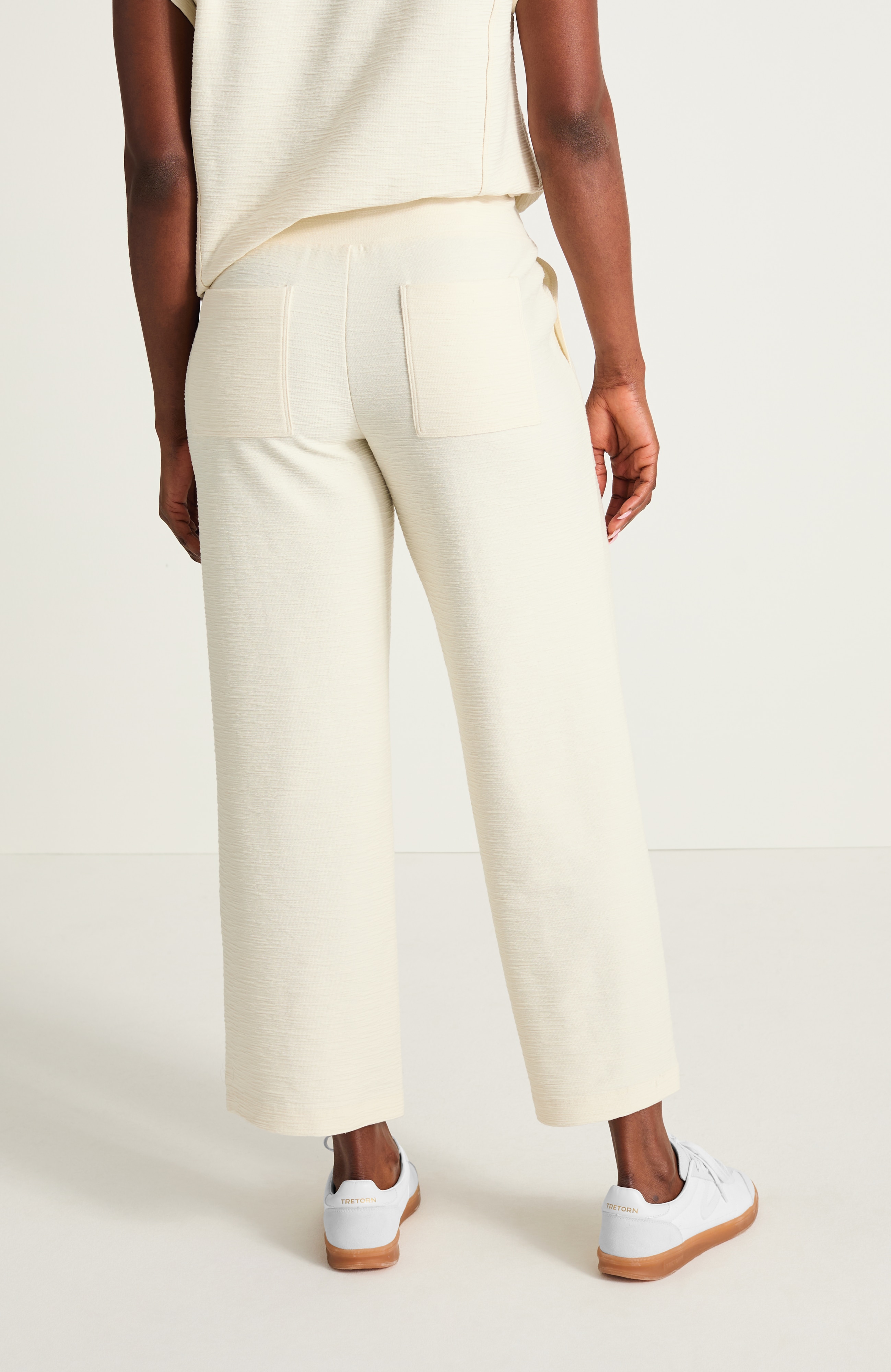 Fit Textured Wide-Leg Crops | JJill