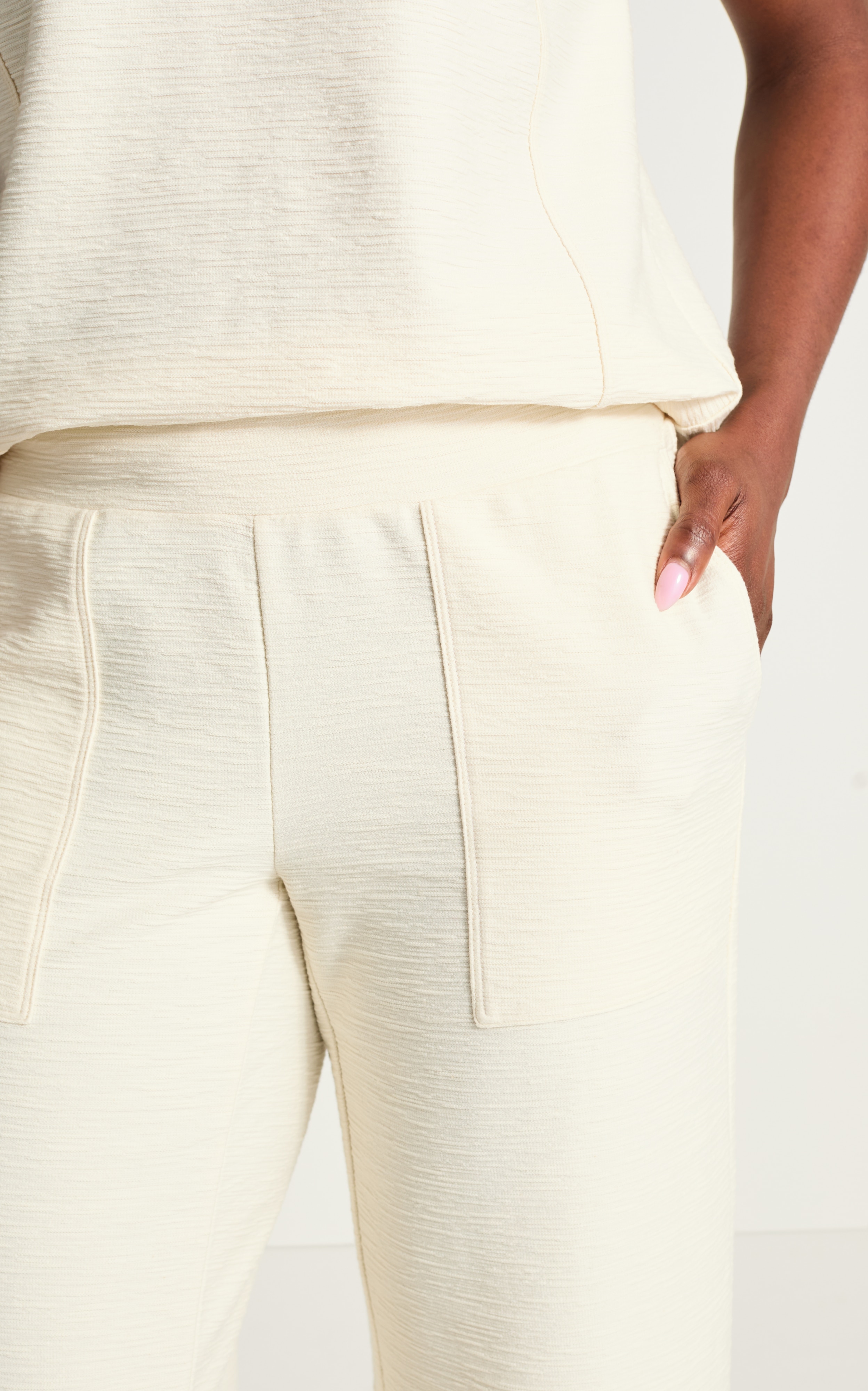 Fit Textured Wide-Leg Crops | JJill