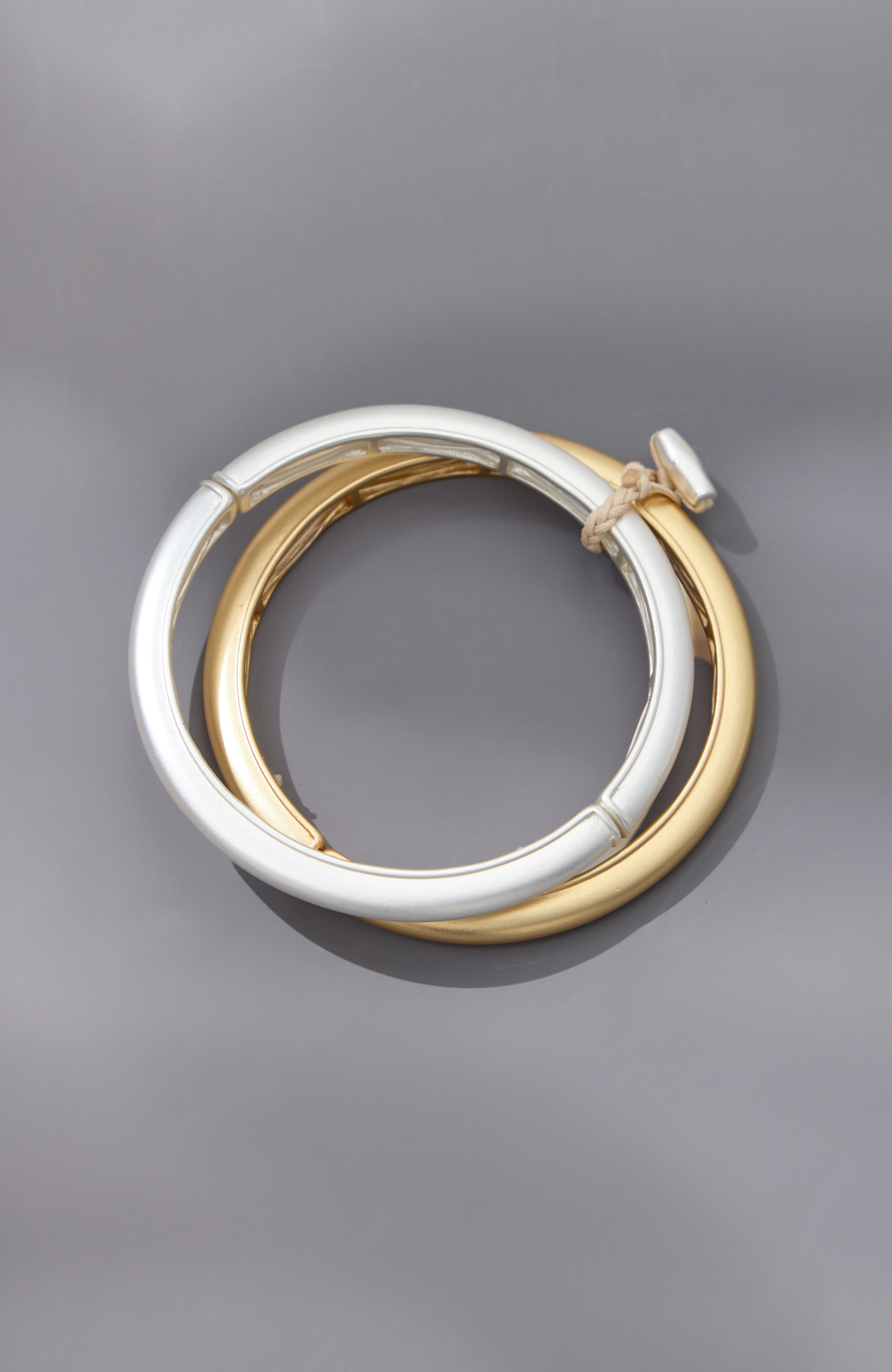 modern metals bracelet set