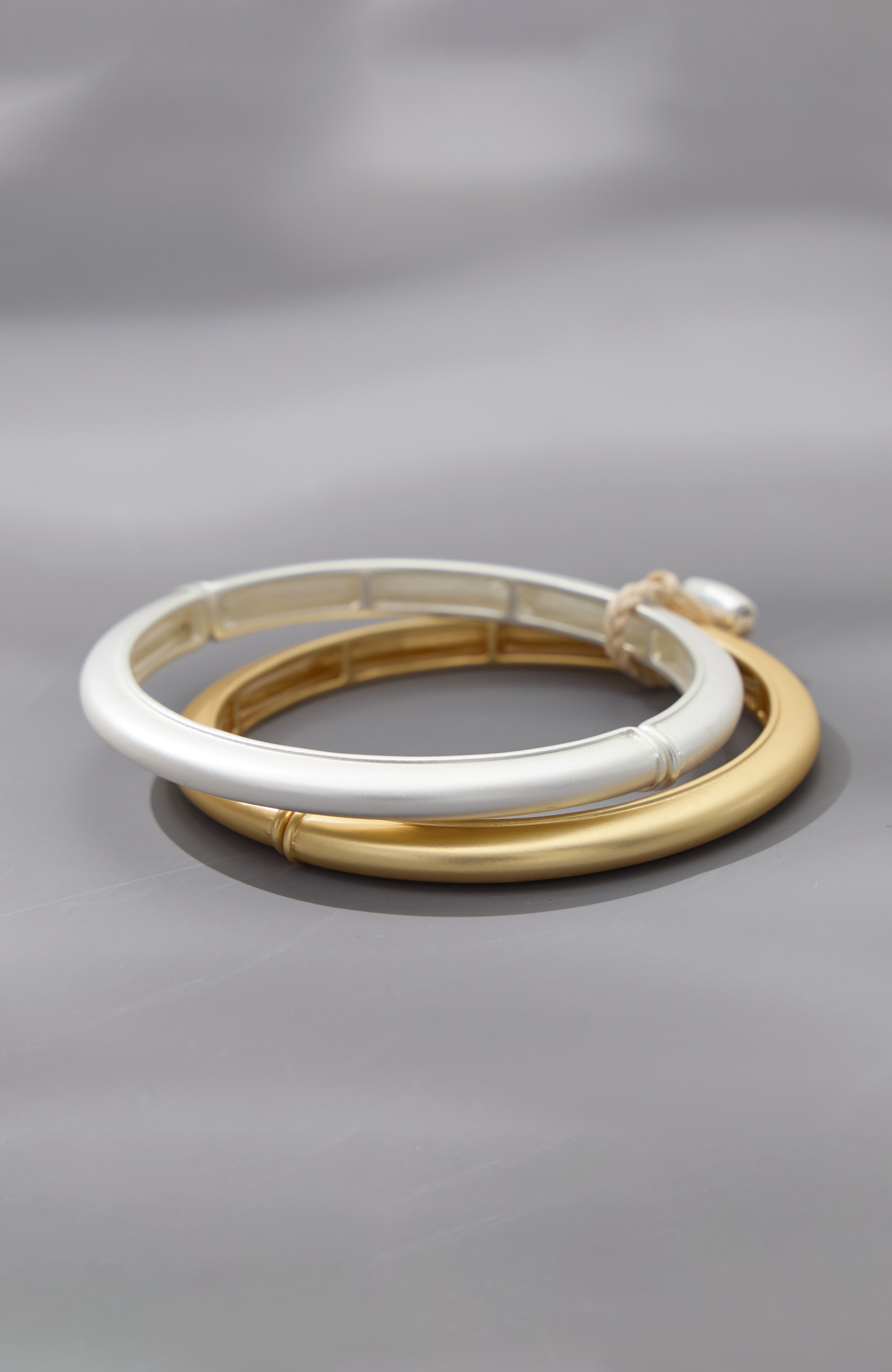 modern metals bracelet set