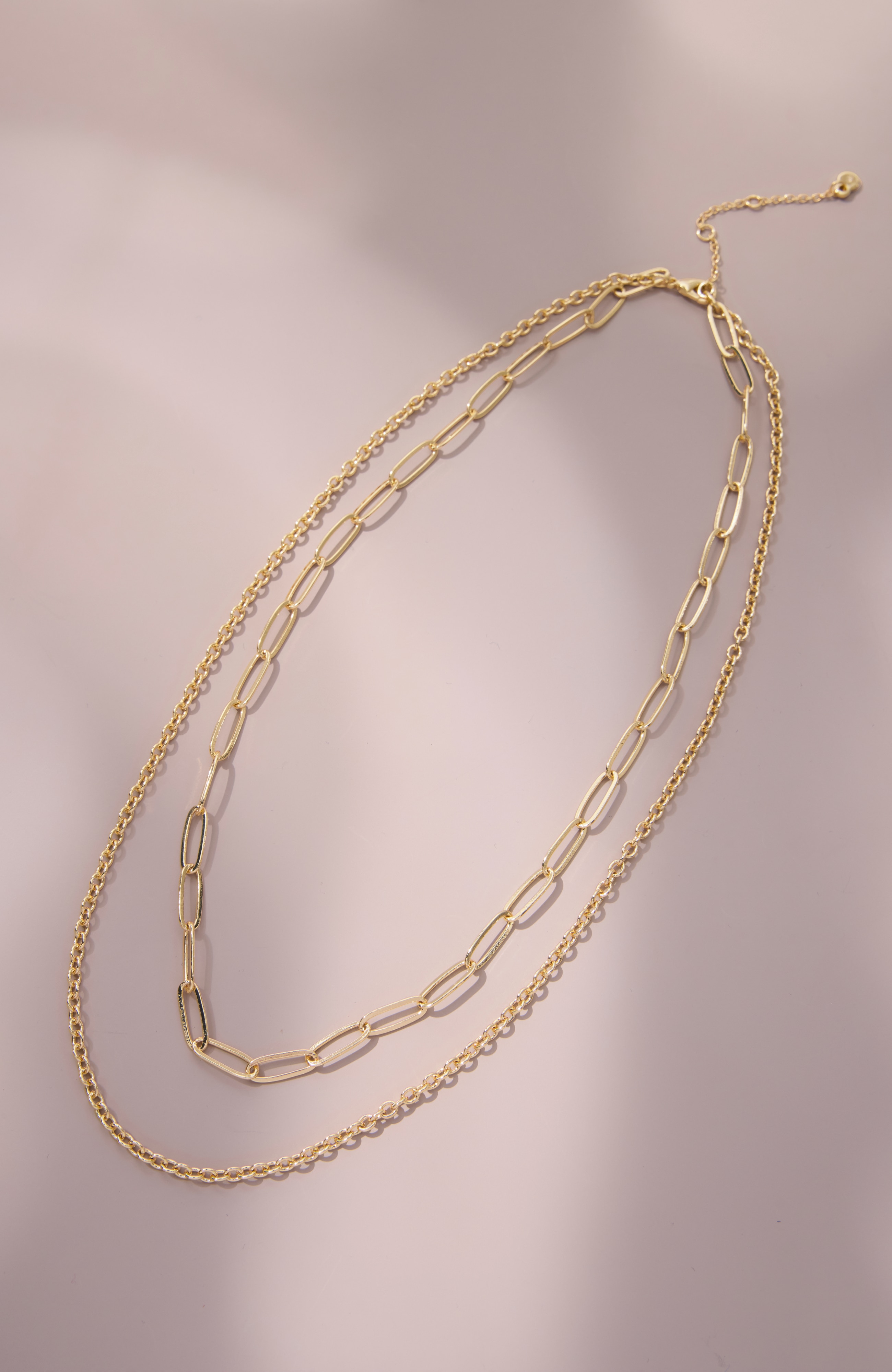 demi-fine double-layer chain necklace