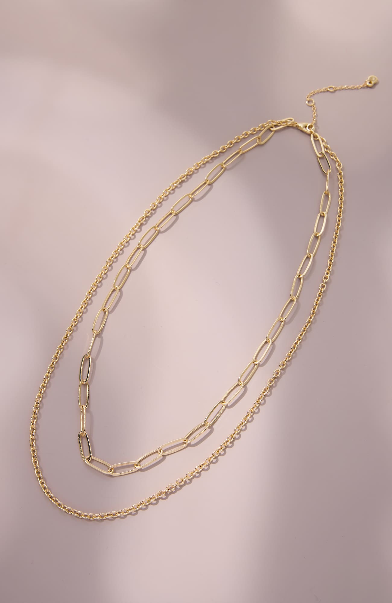 Jjill Demi-fine Double-layer Chain Necklace In Gold