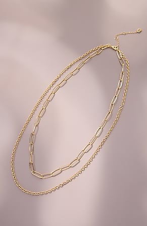 Image for Demi-Fine Double-Layer Chain Necklace