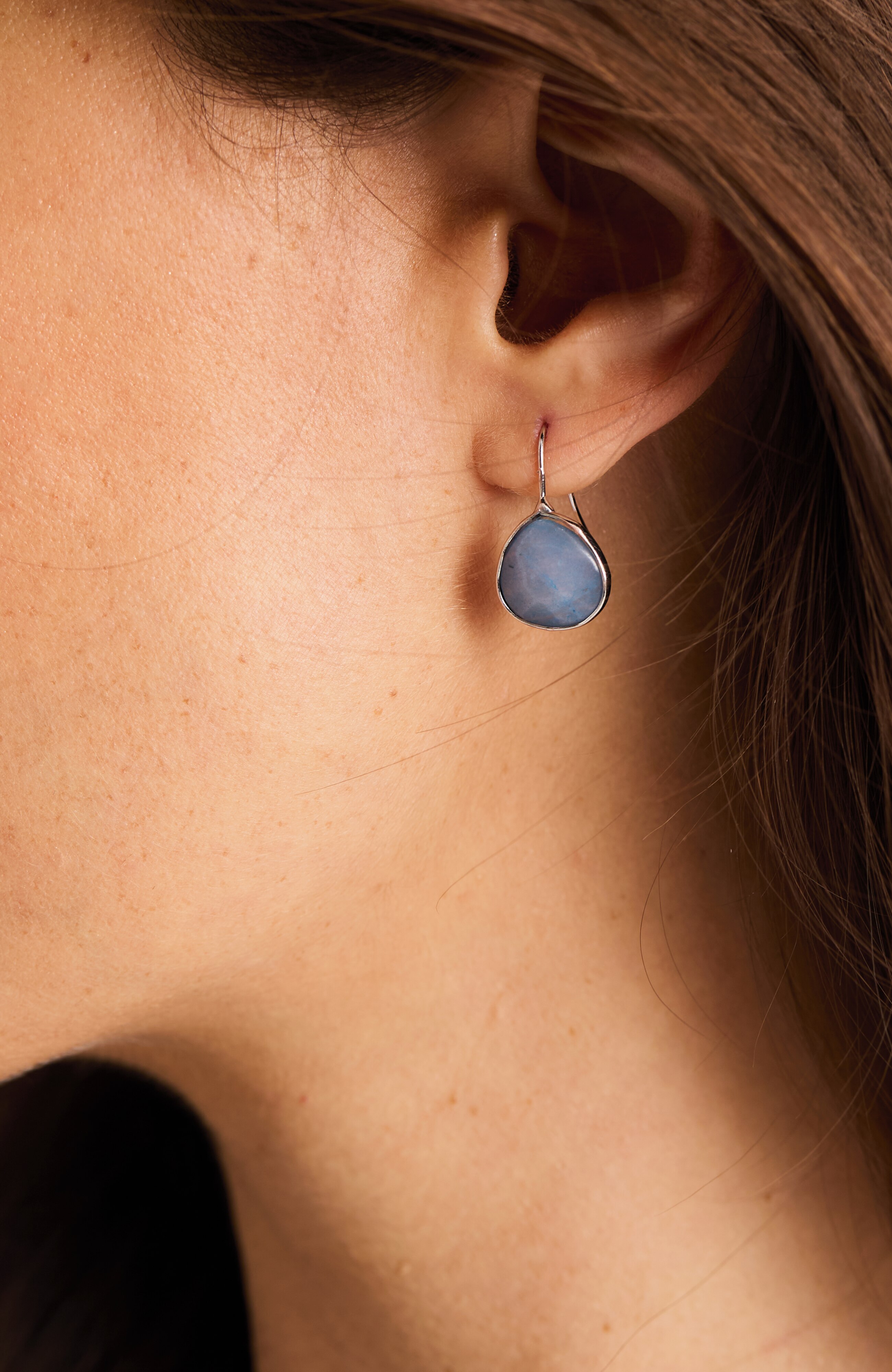 blue jade drop earrings
