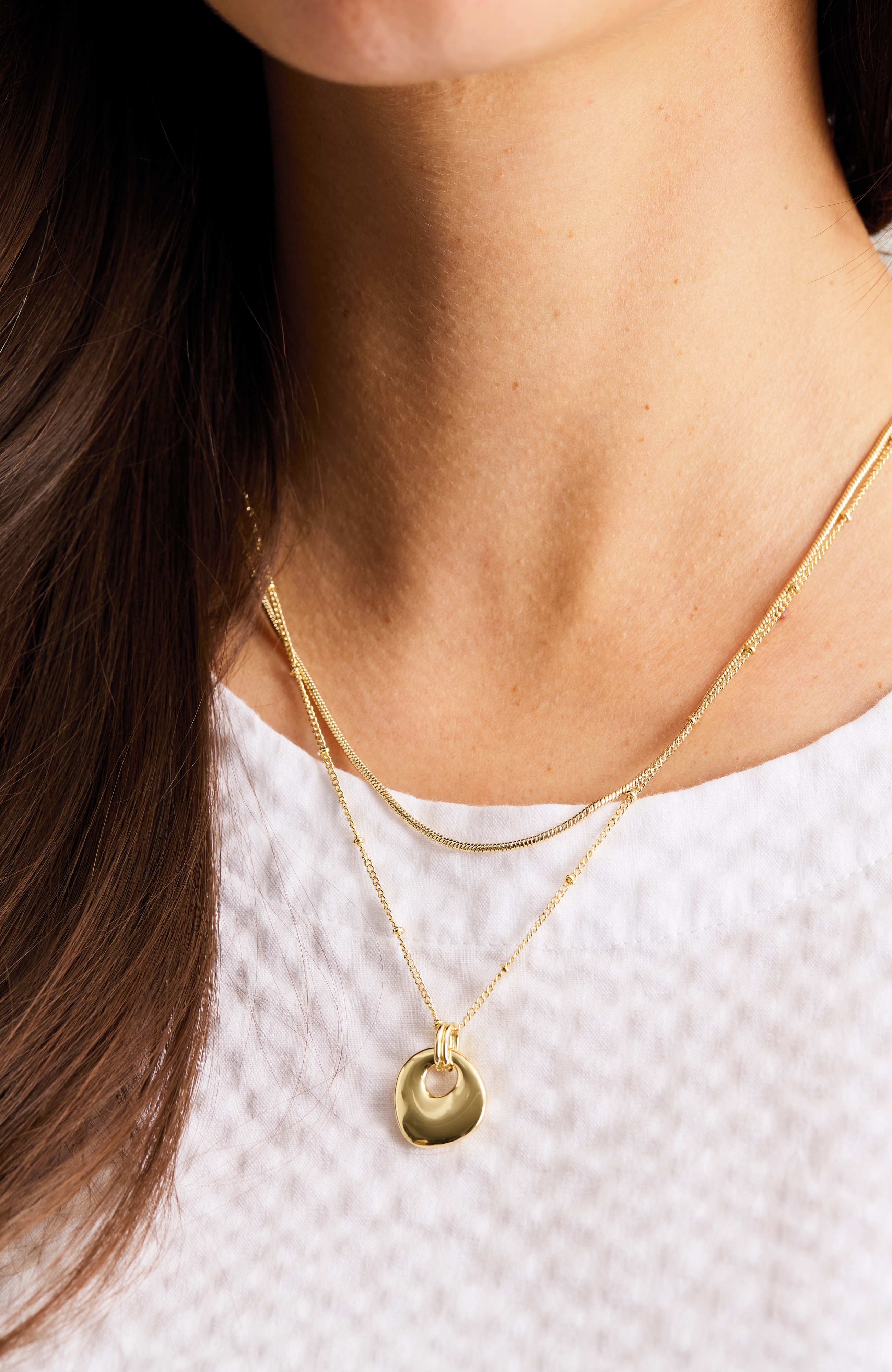 demi-fine pendant necklace