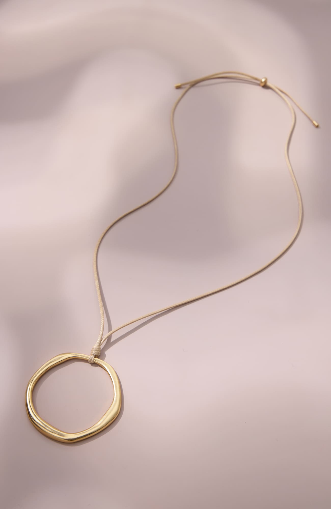 Jjill Goldtone Metal-ring Pendant Necklace